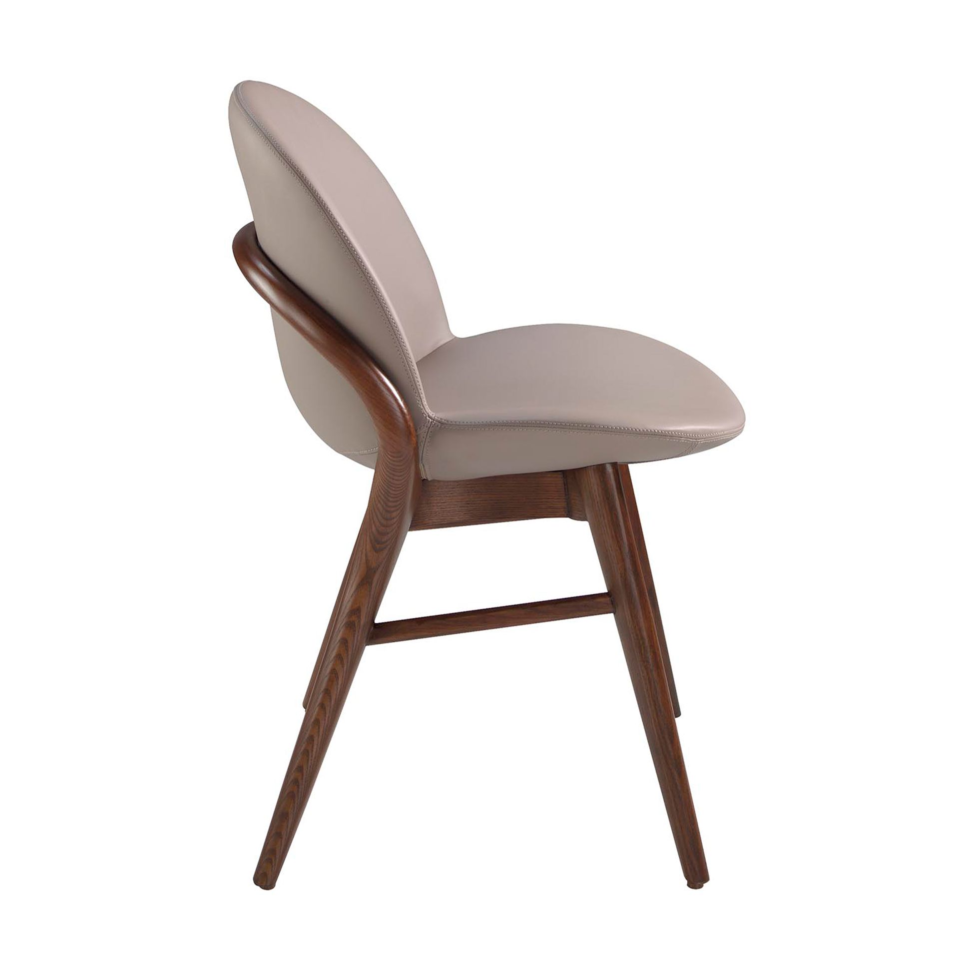 Dark mink leatherette chair