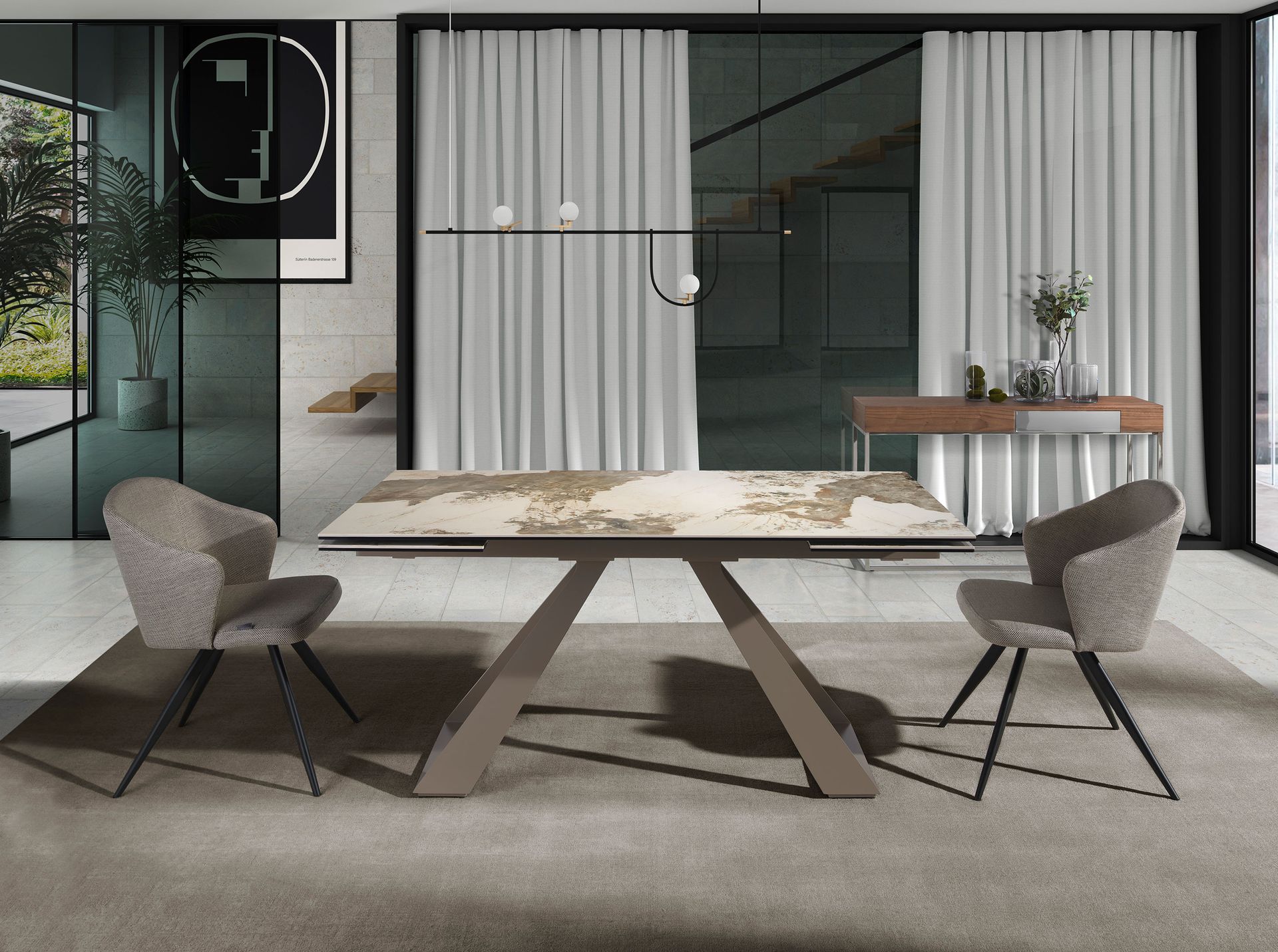 Grey fabric chair