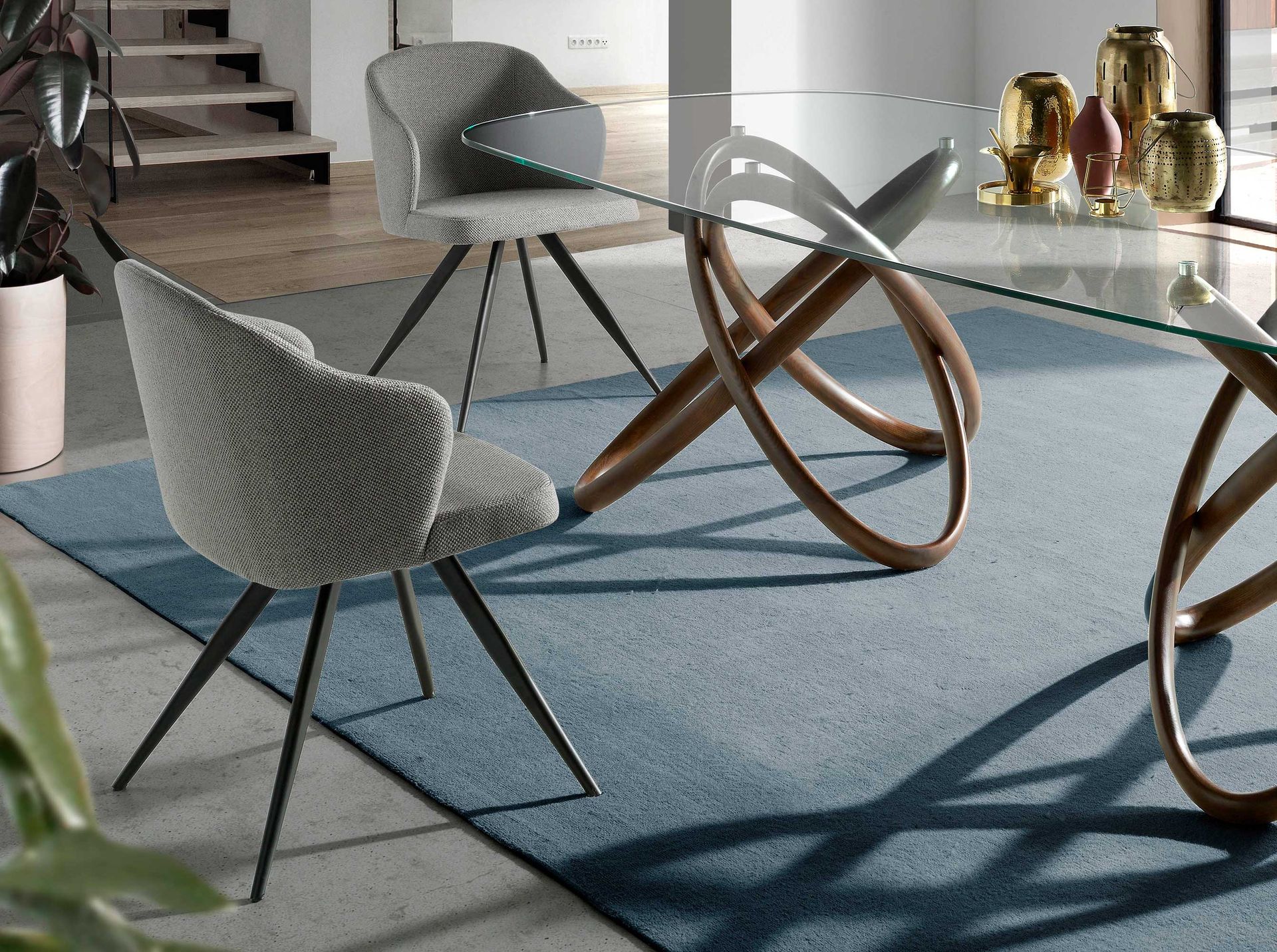 Grey fabric chair
