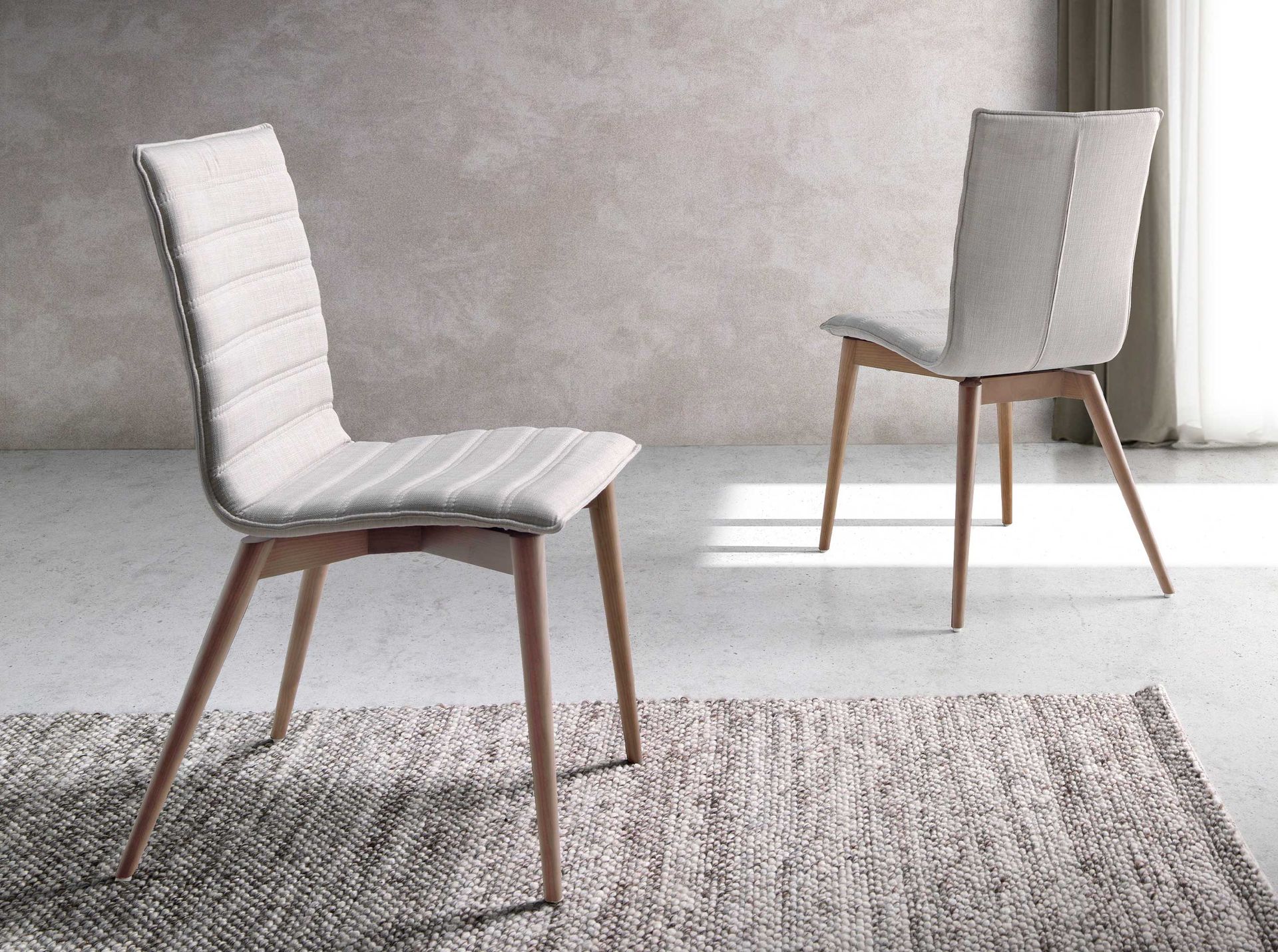 Grey fabric chair