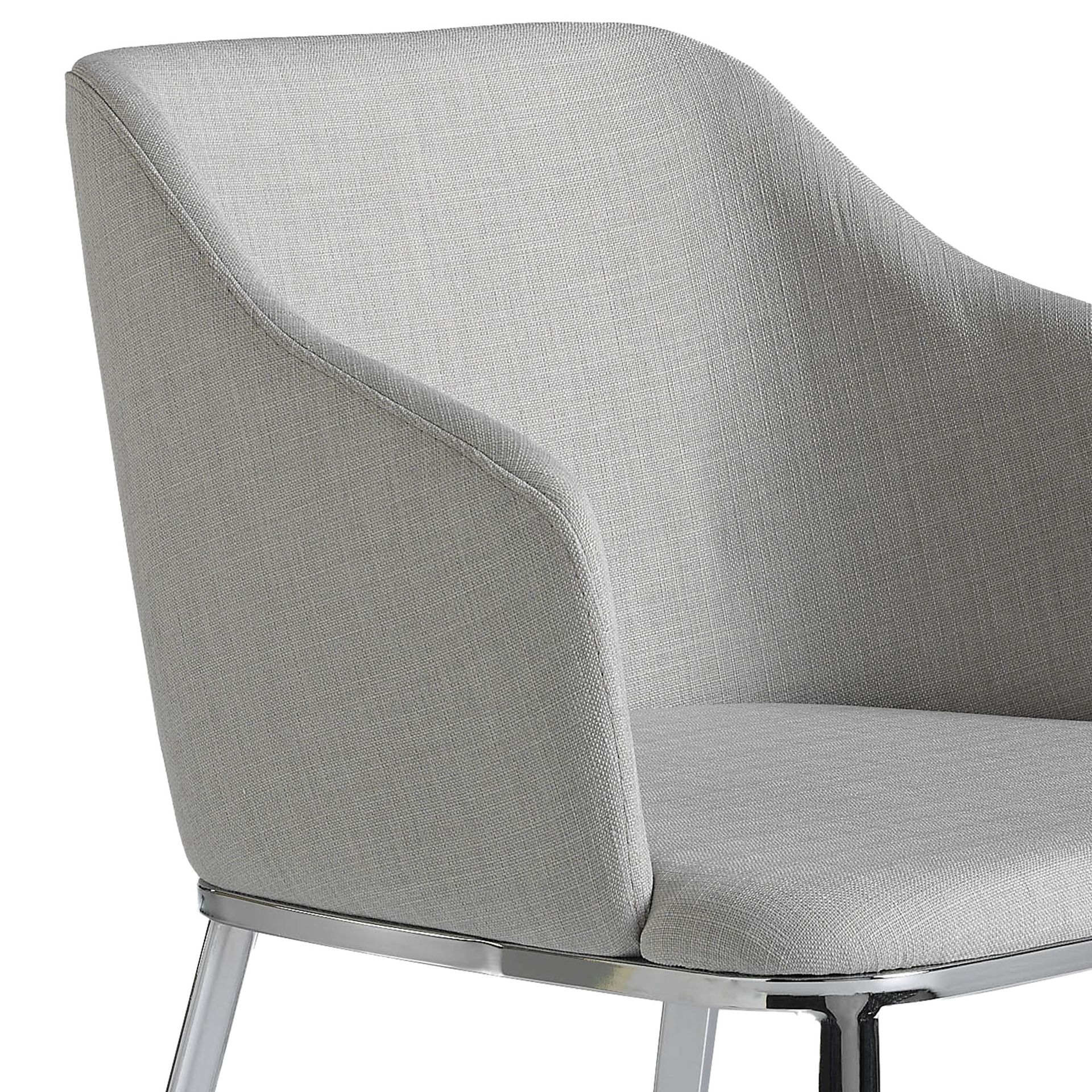 Grey fabric chair