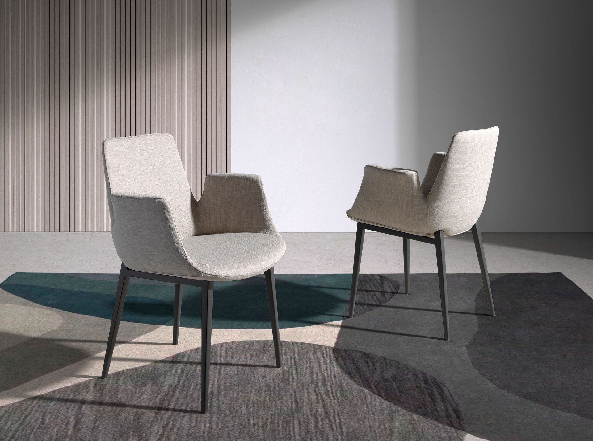 Grey fabric chair