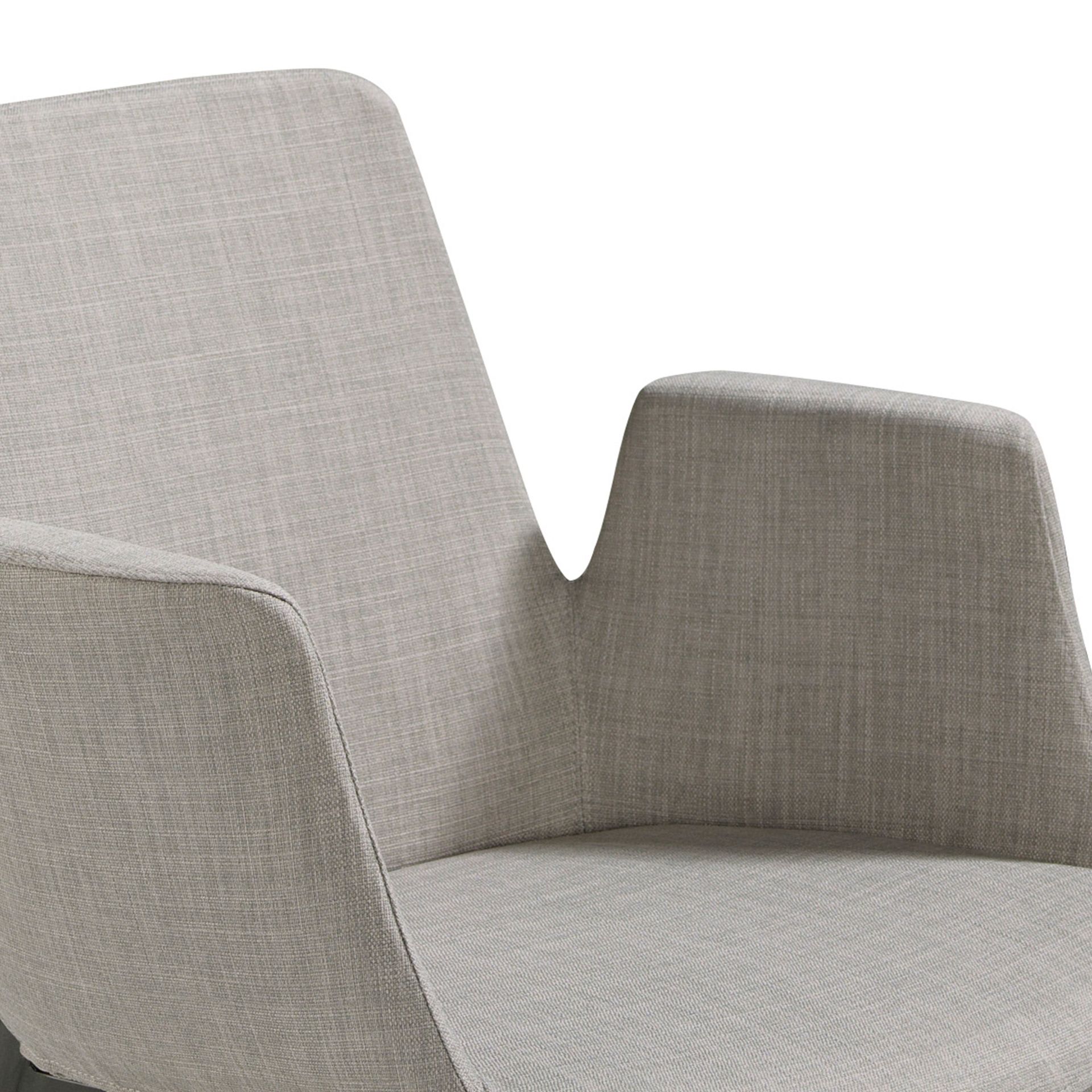 Grey fabric chair