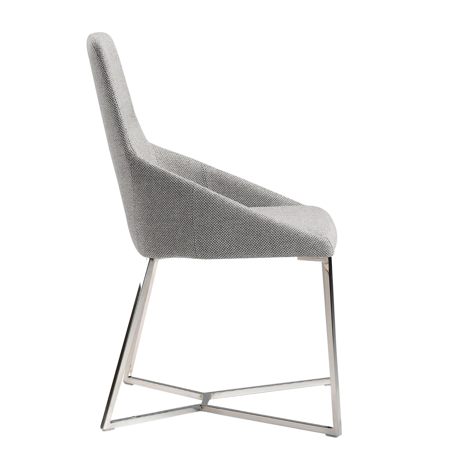 Grey fabric chair