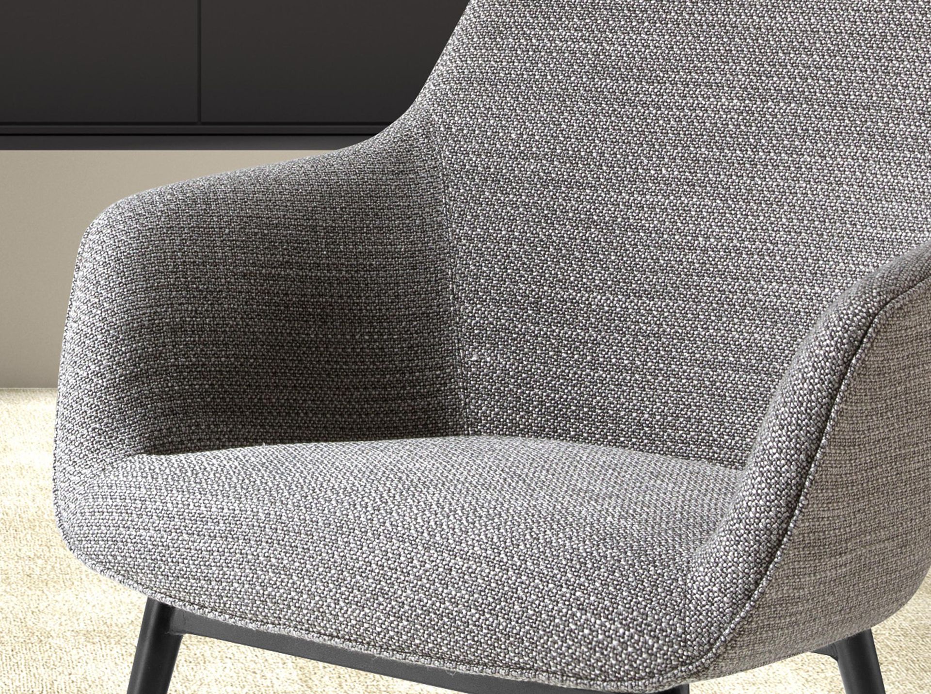 Grey fabric chair