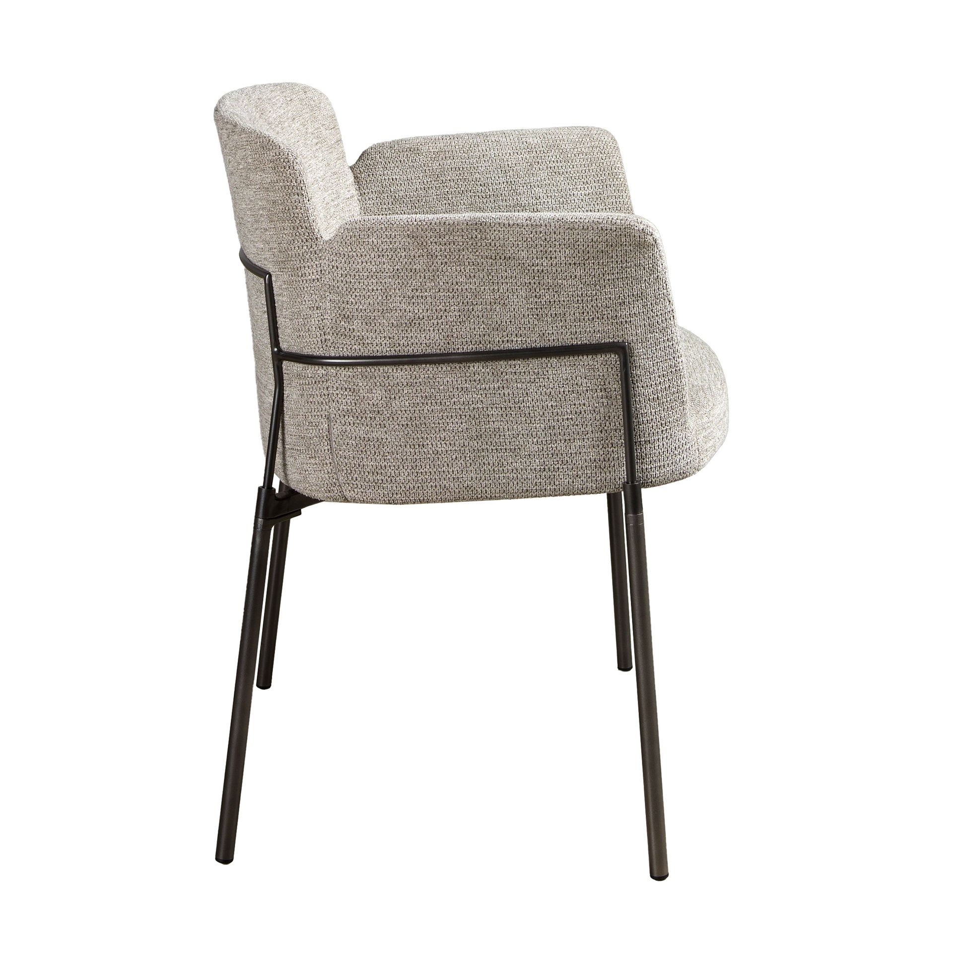 Grey fabric chair