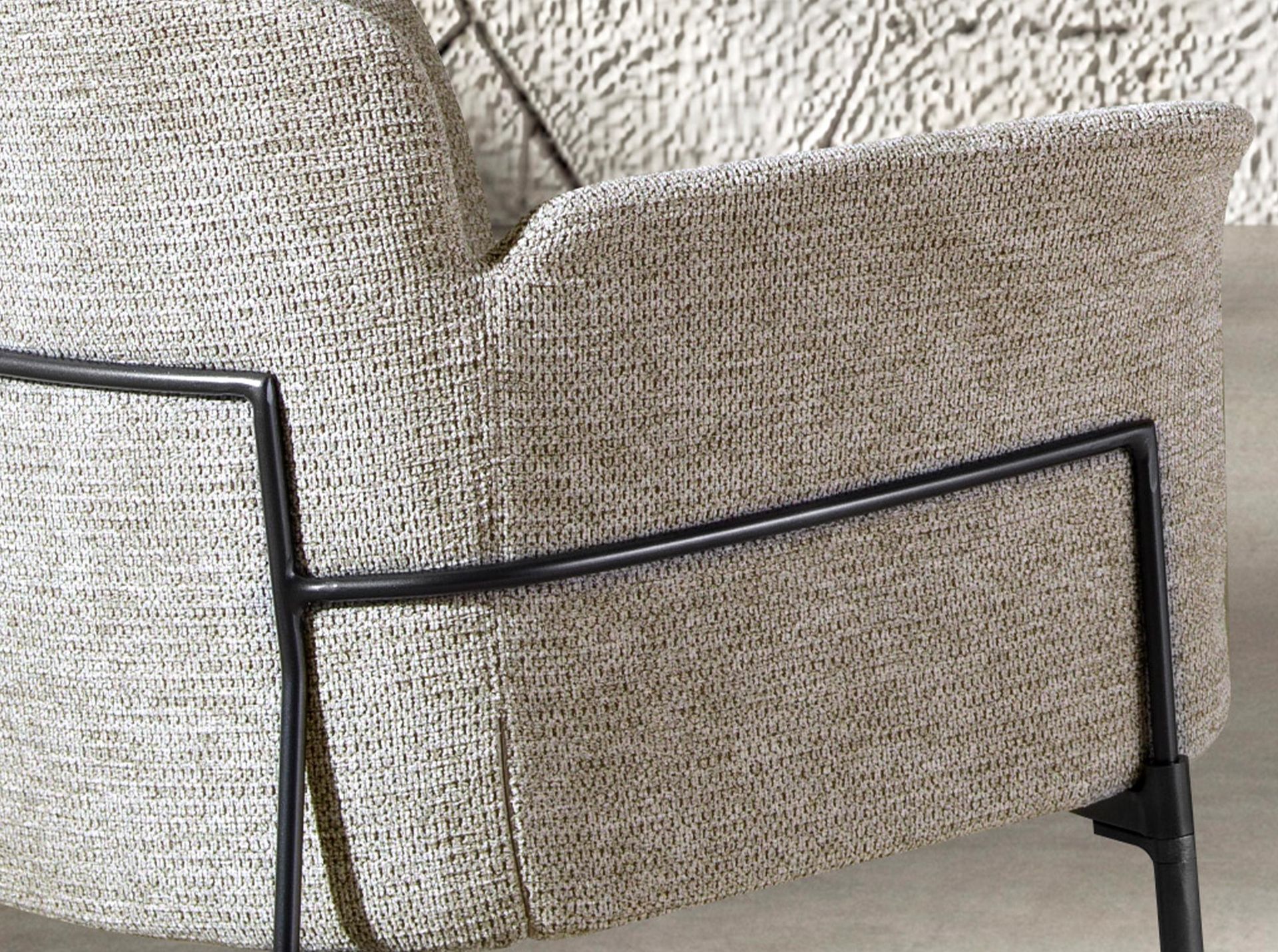 Grey fabric chair