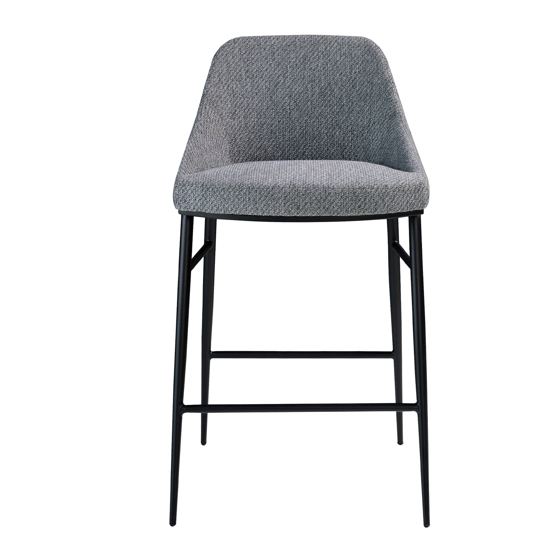 Grey fabric stool