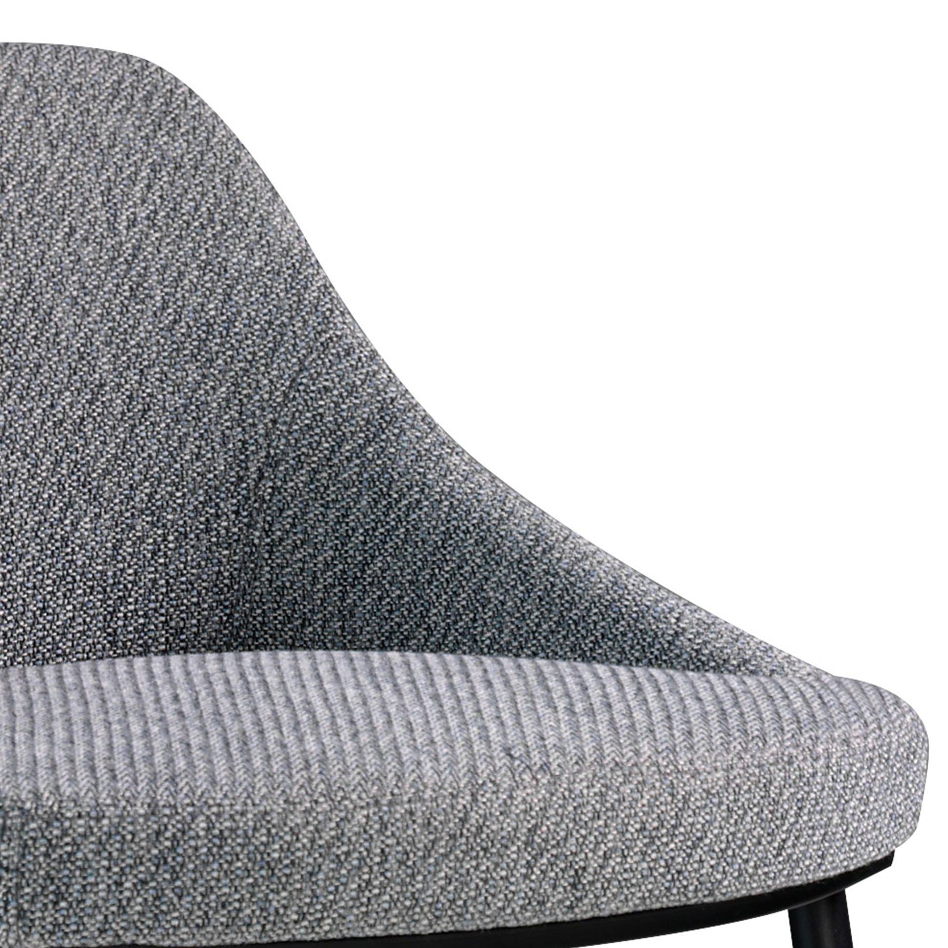 Grey fabric stool
