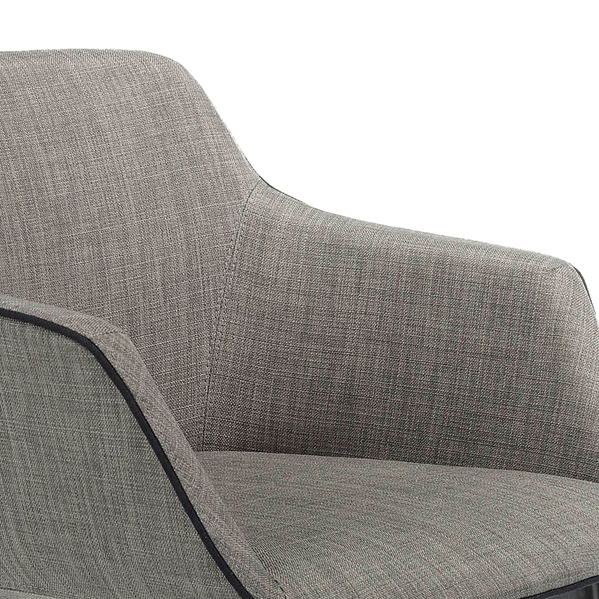 Grey fabric stool
