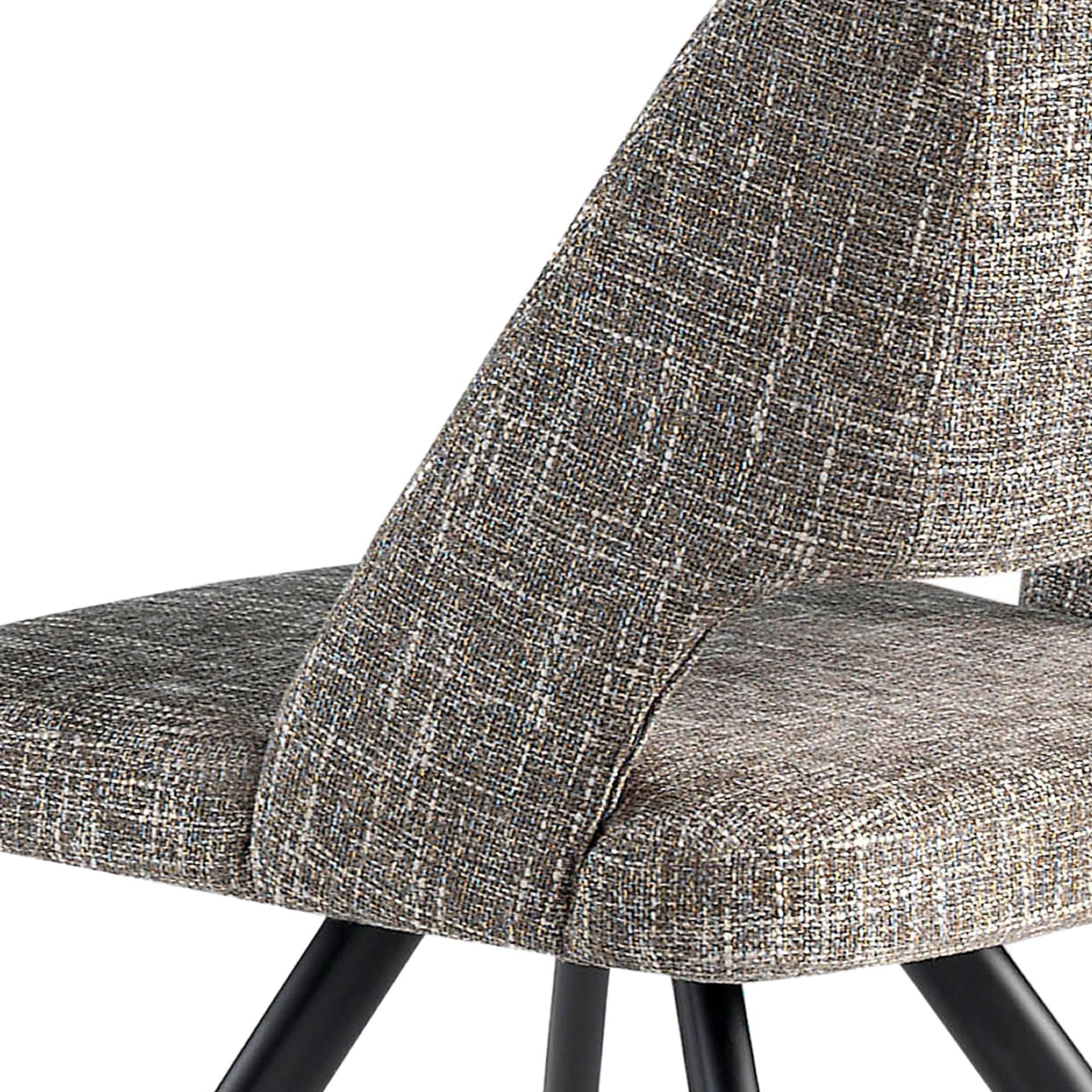 Grey fabric swivel chair