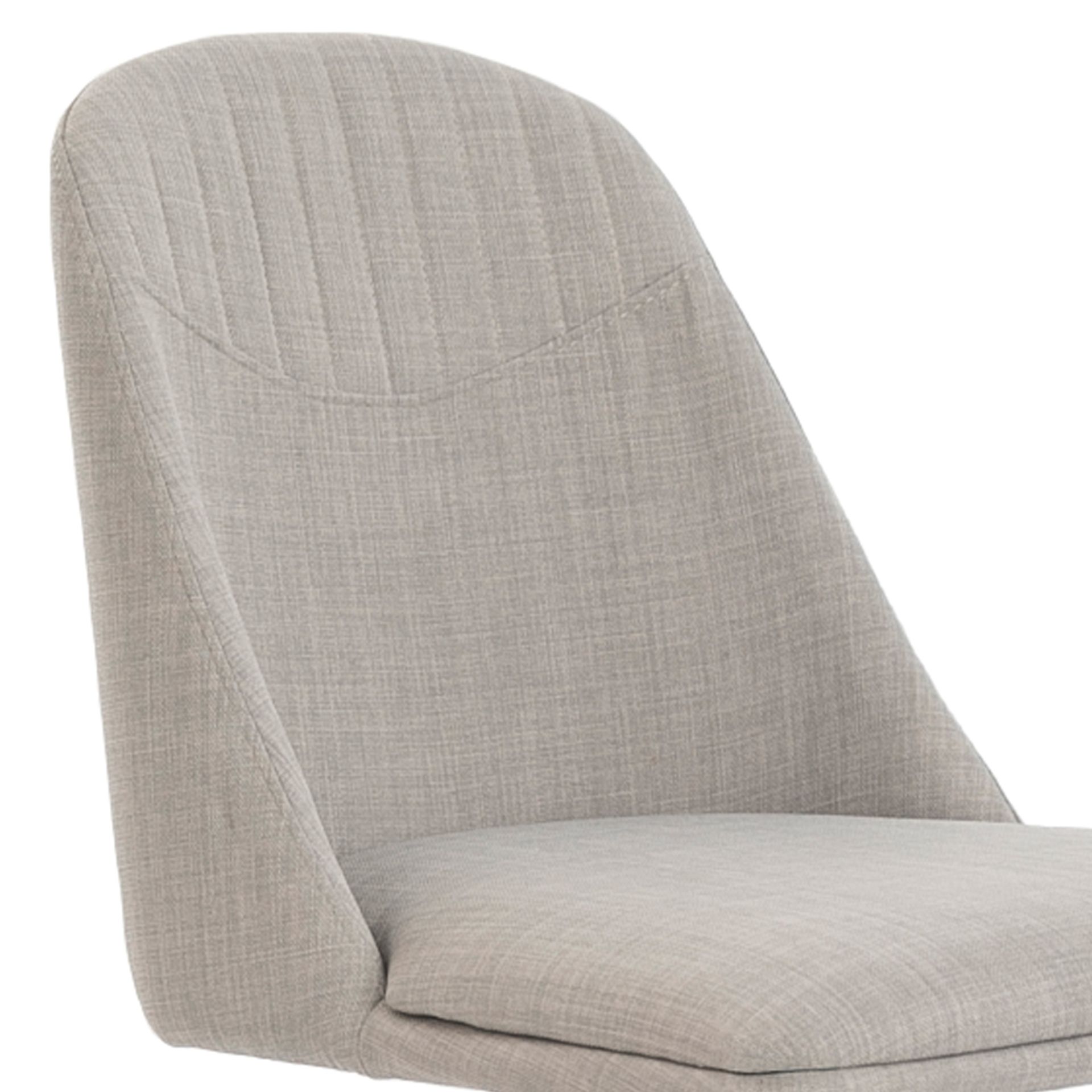 Grey fabric swivel chair