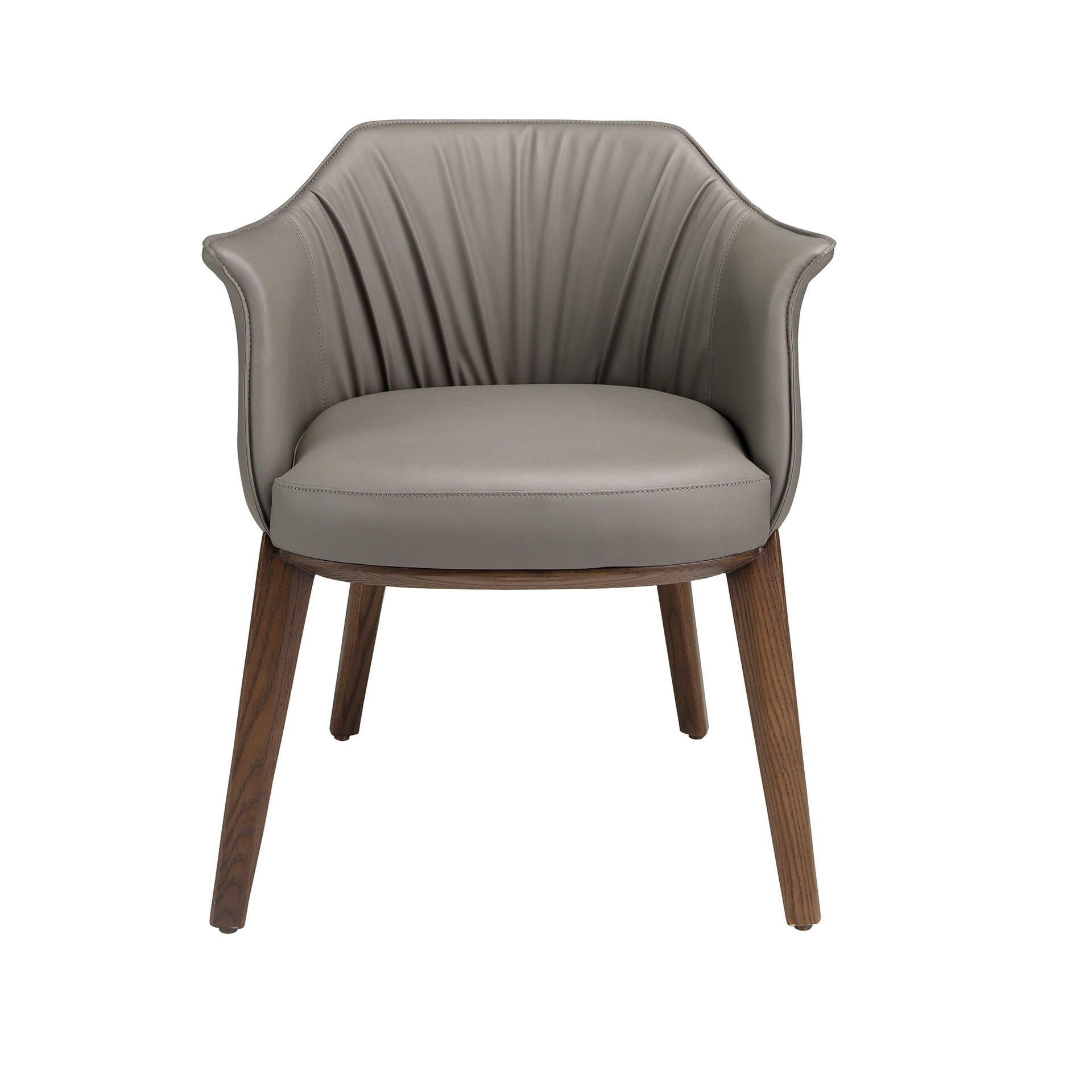 Grey leatherette chair