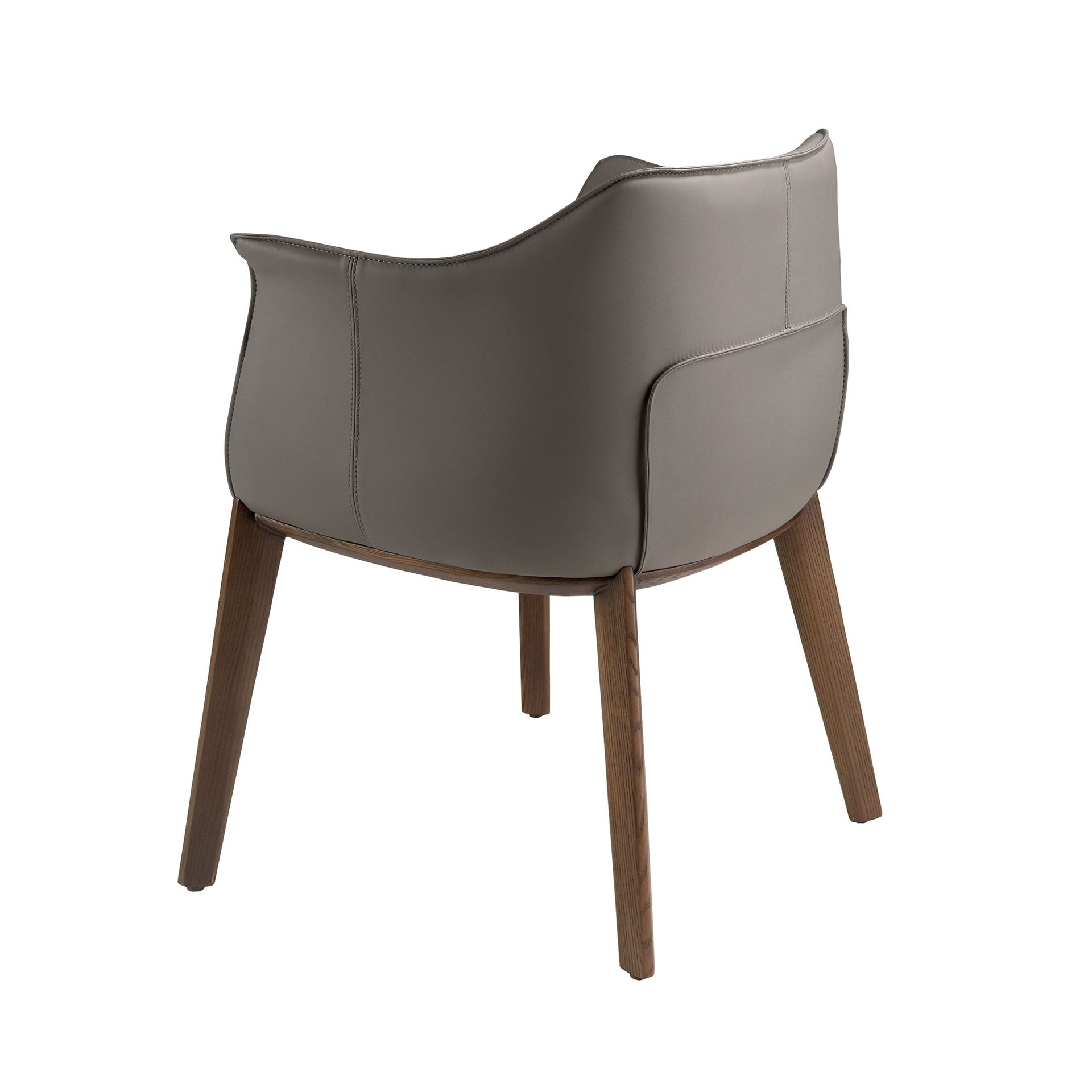 Grey leatherette chair