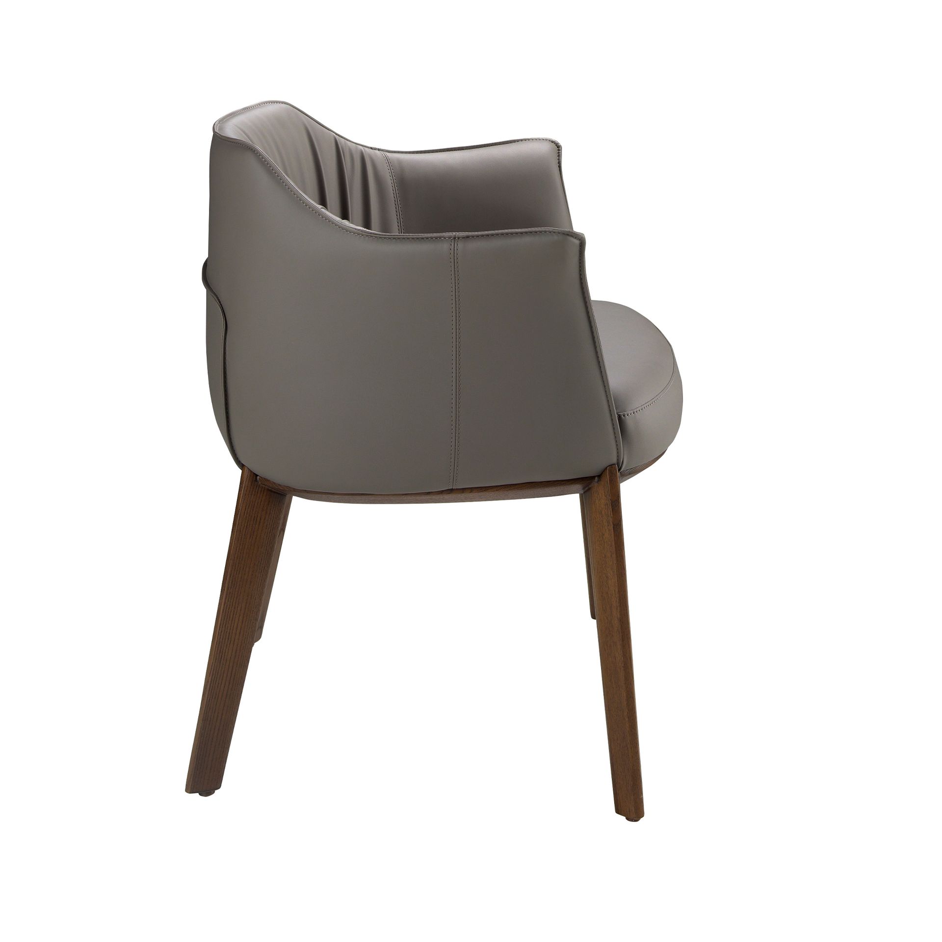 Grey leatherette chair