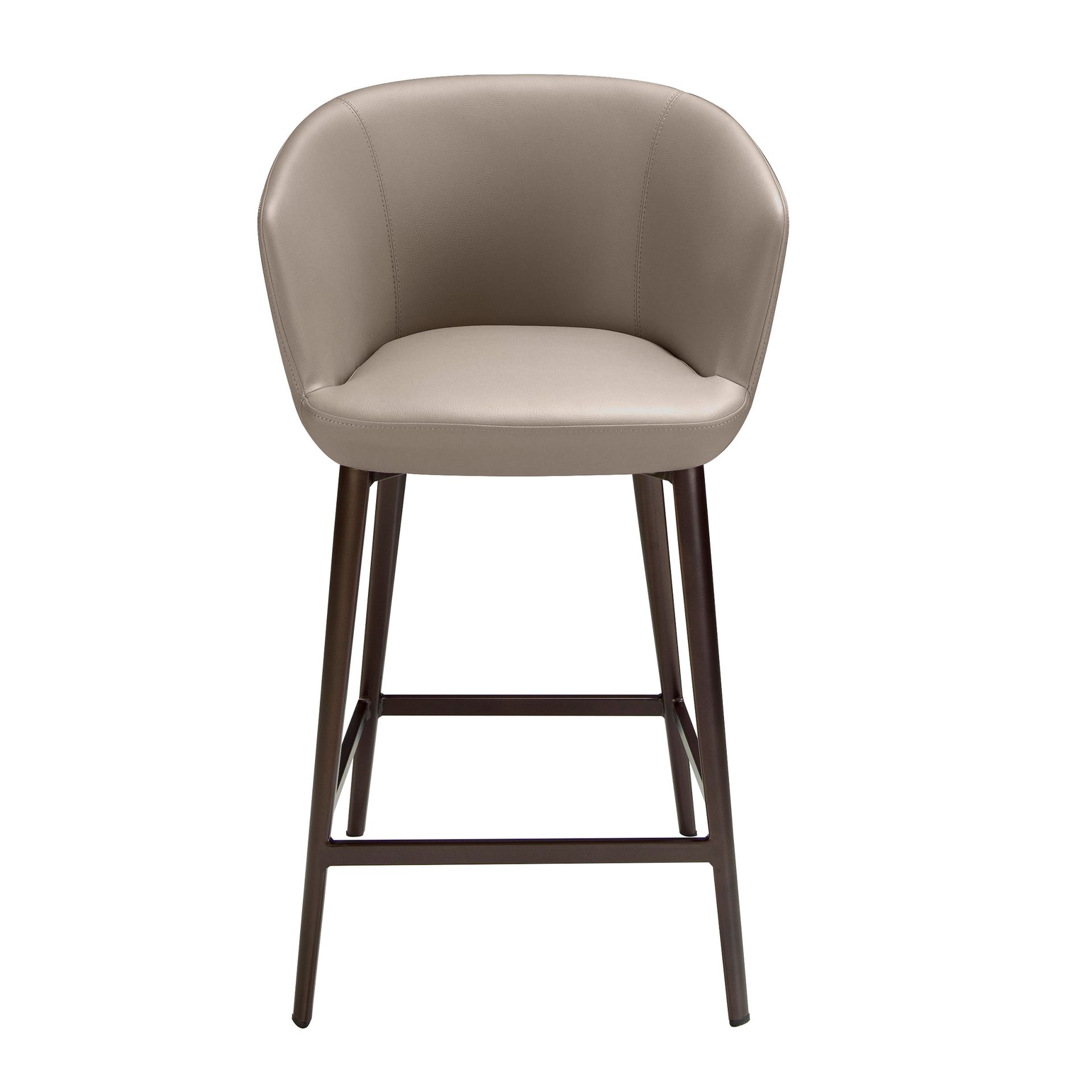 Grey leatherette stool