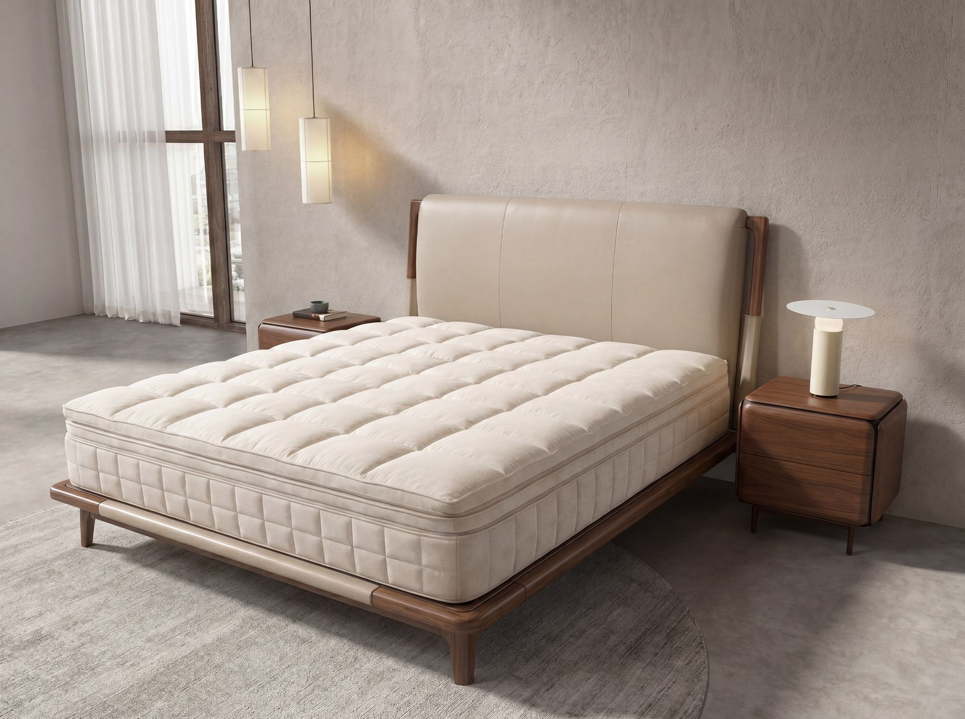 Hybrid mattress with natural latex and Cooltex pocket mini springs 180x200