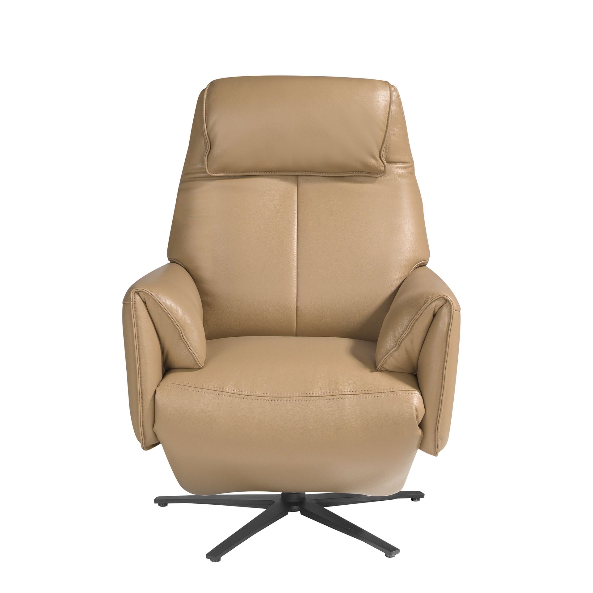Leather swivel relax armchair arena
