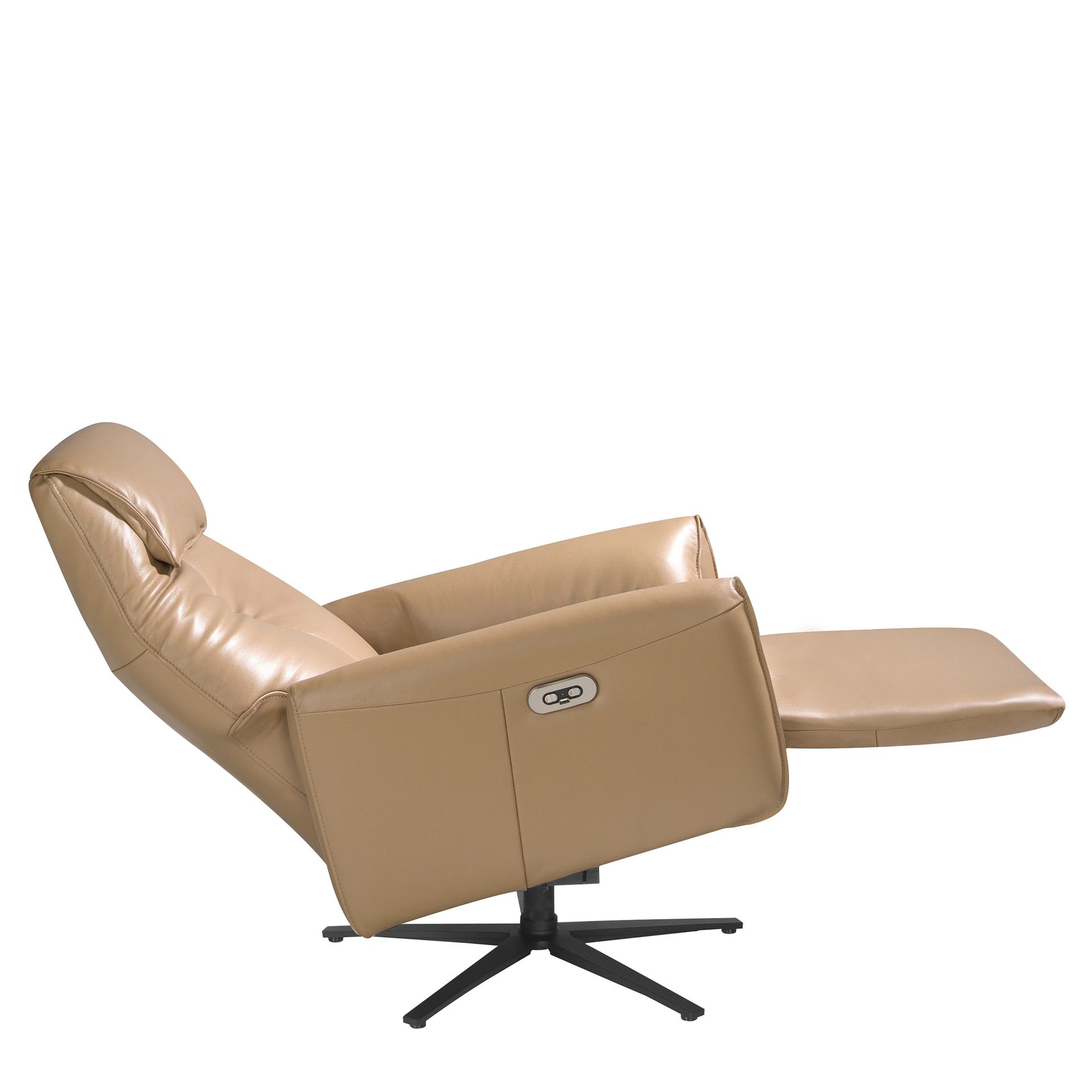 Leather swivel relax armchair arena