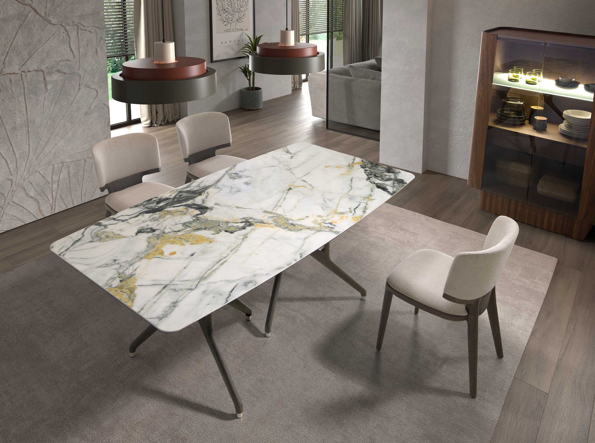 Light grey fabric chair