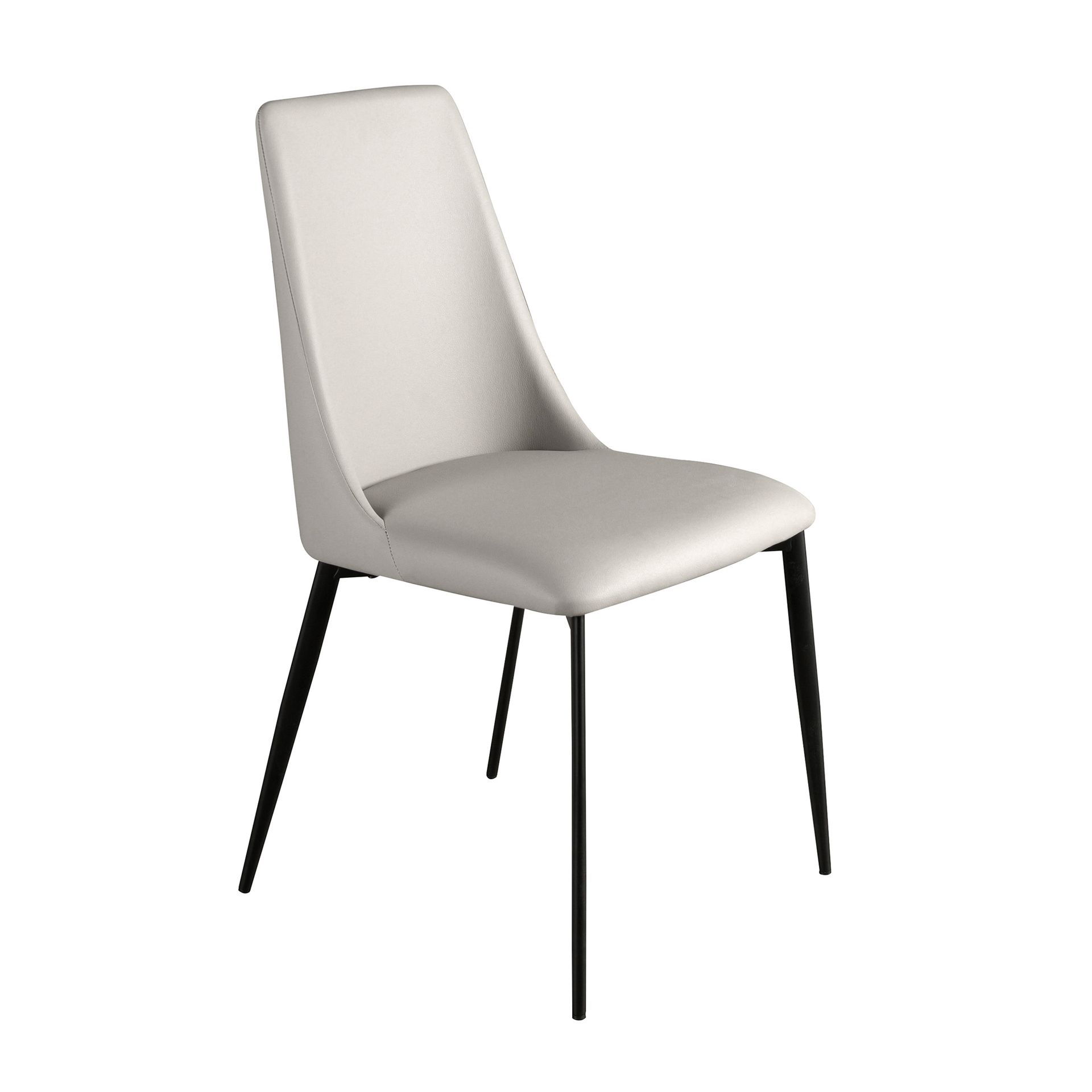 Light grey leatherette chair