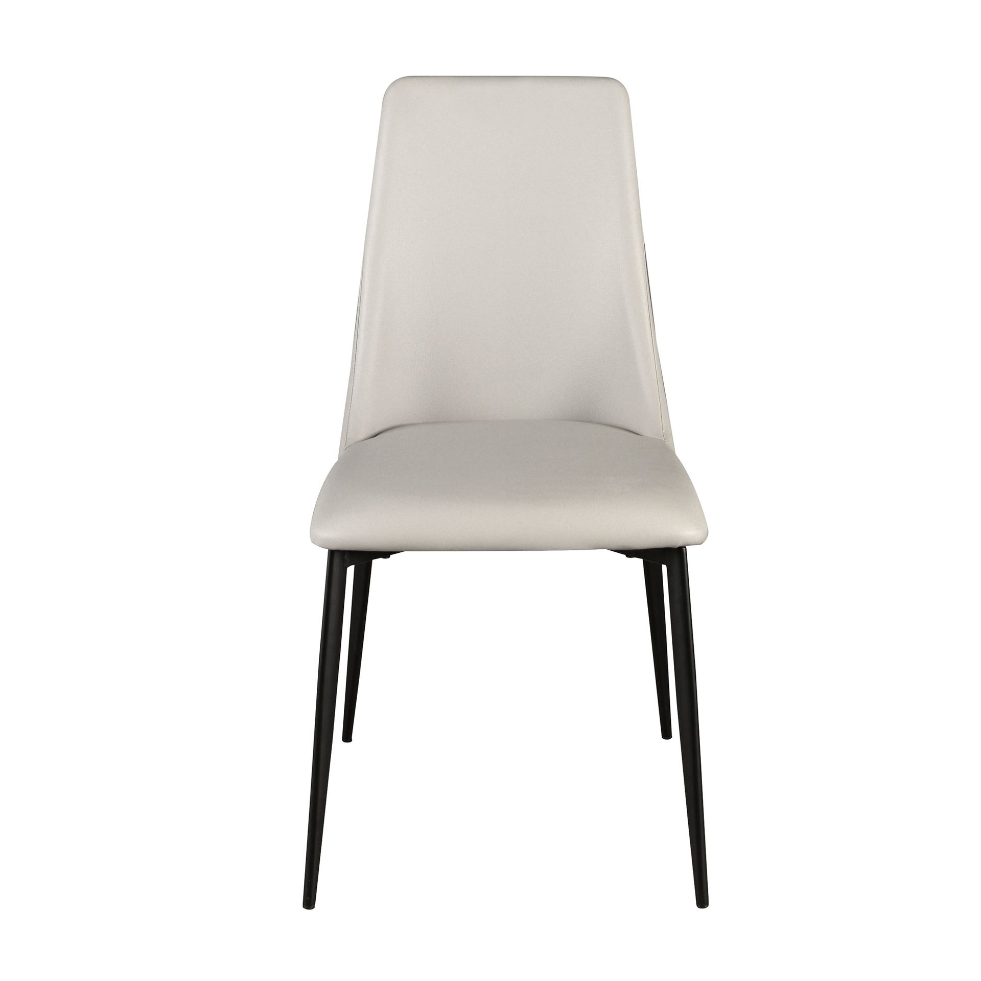 Light grey leatherette chair