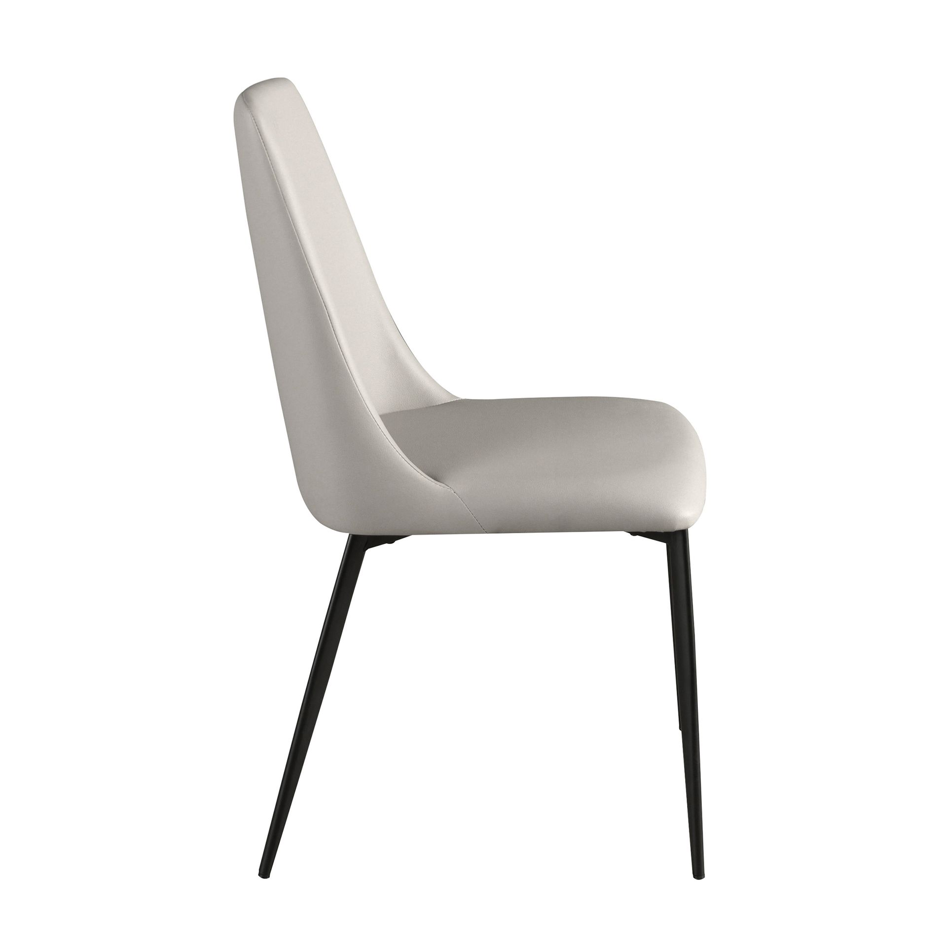 Light grey leatherette chair