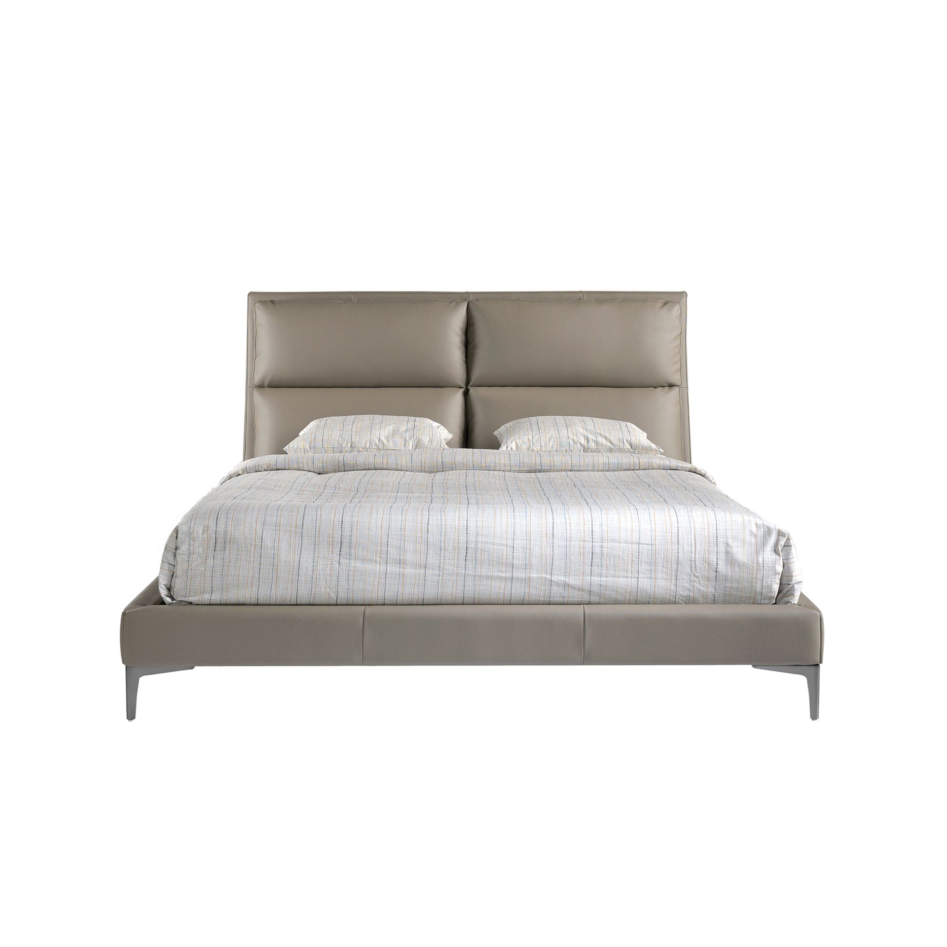 Mink coloured leatherette bed