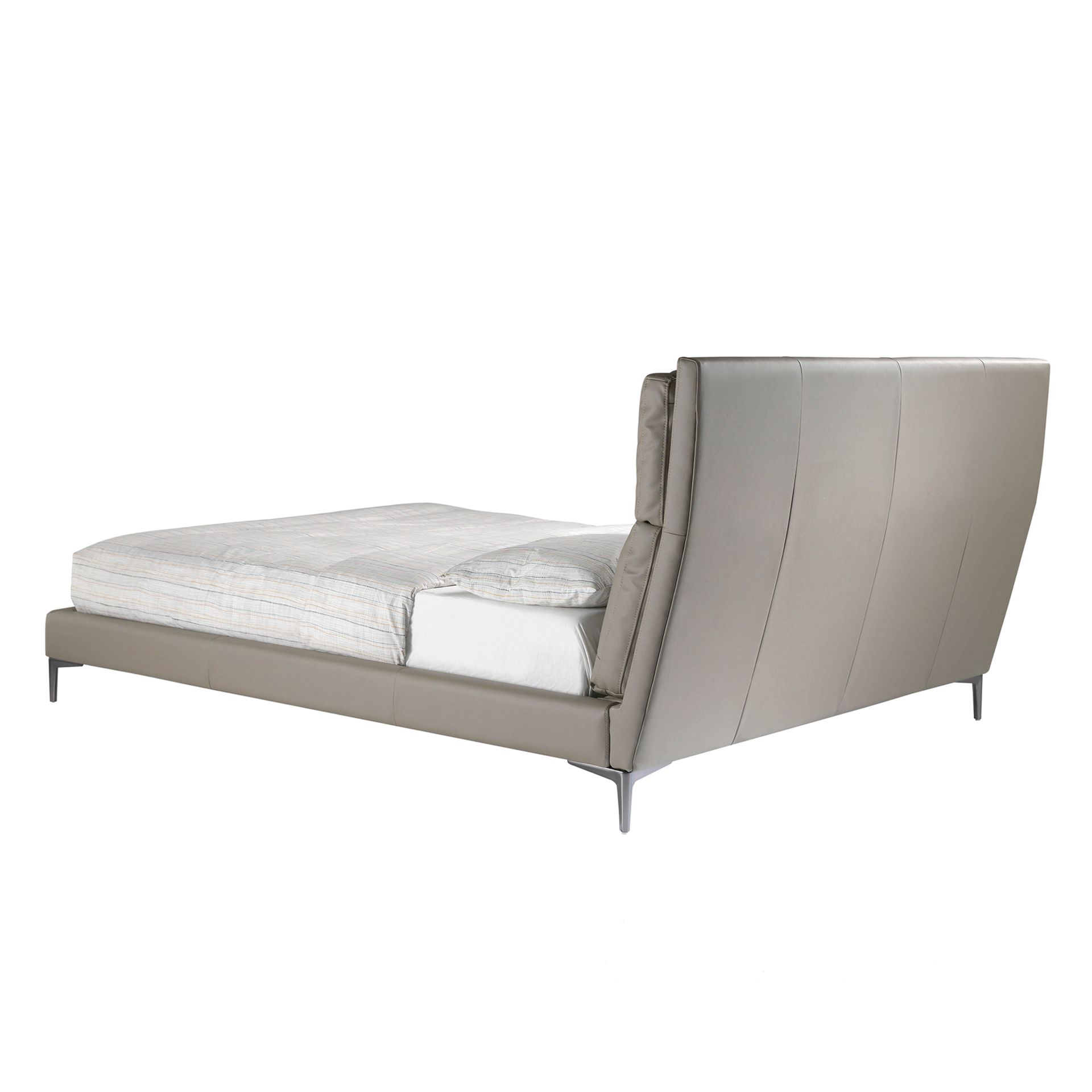 Mink coloured leatherette bed