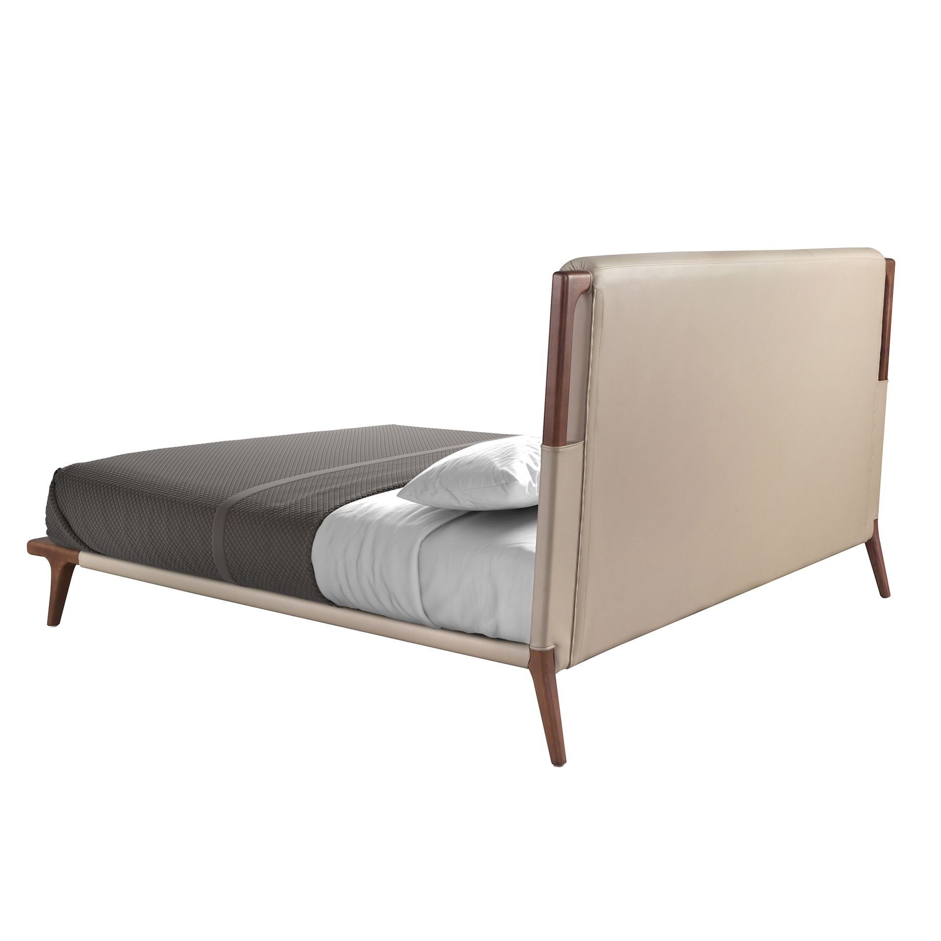 Mink coloured leatherette bed