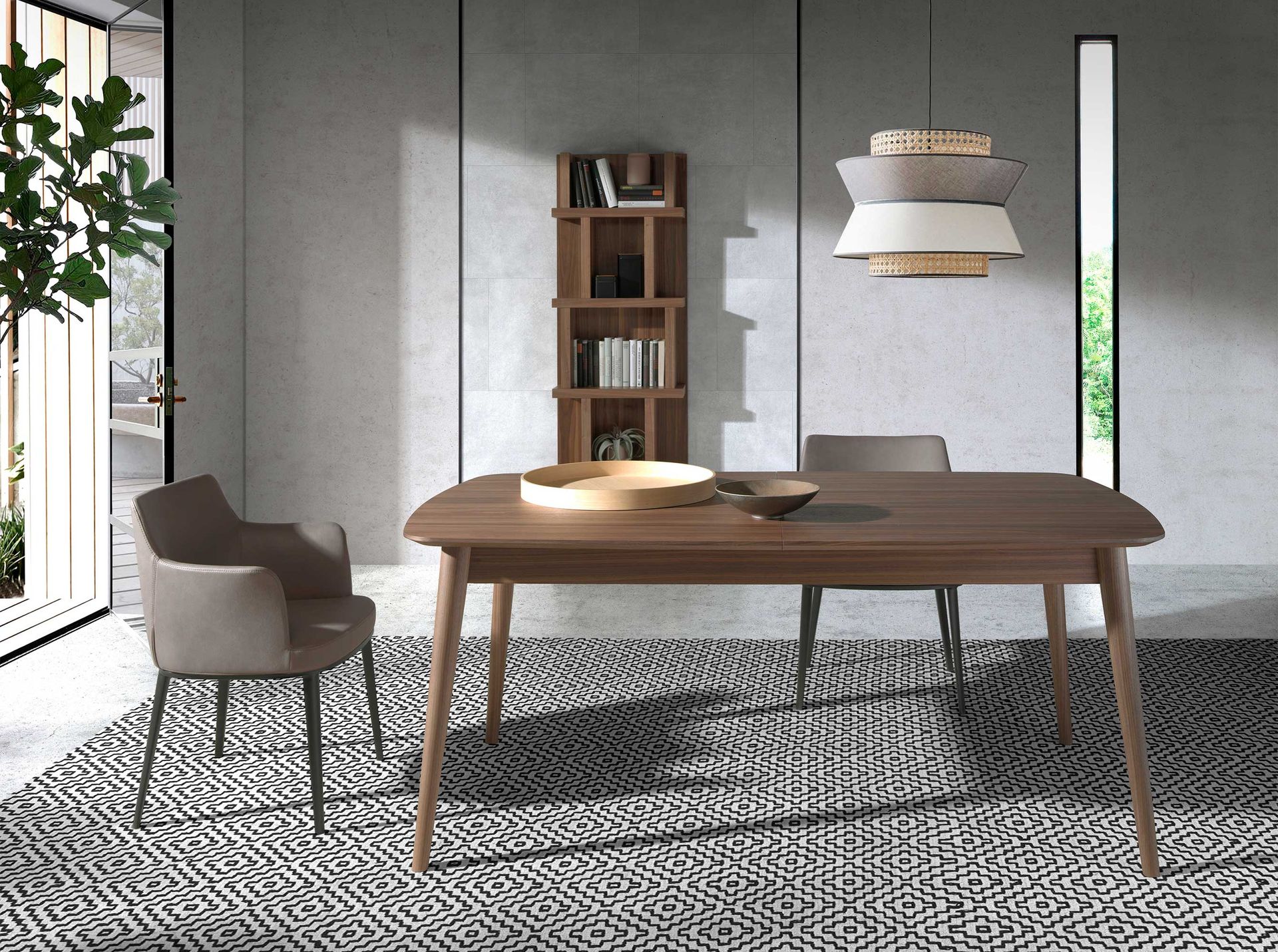 Mink fabric chair