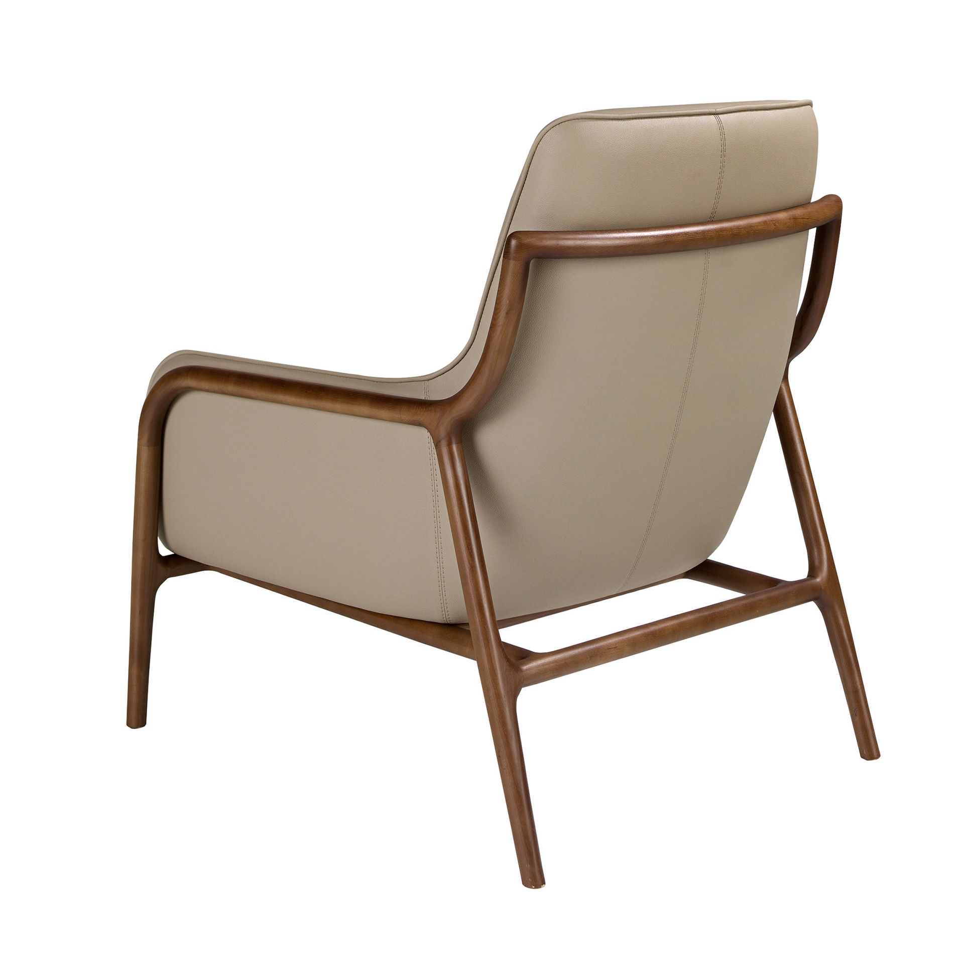 Mink leather armchair