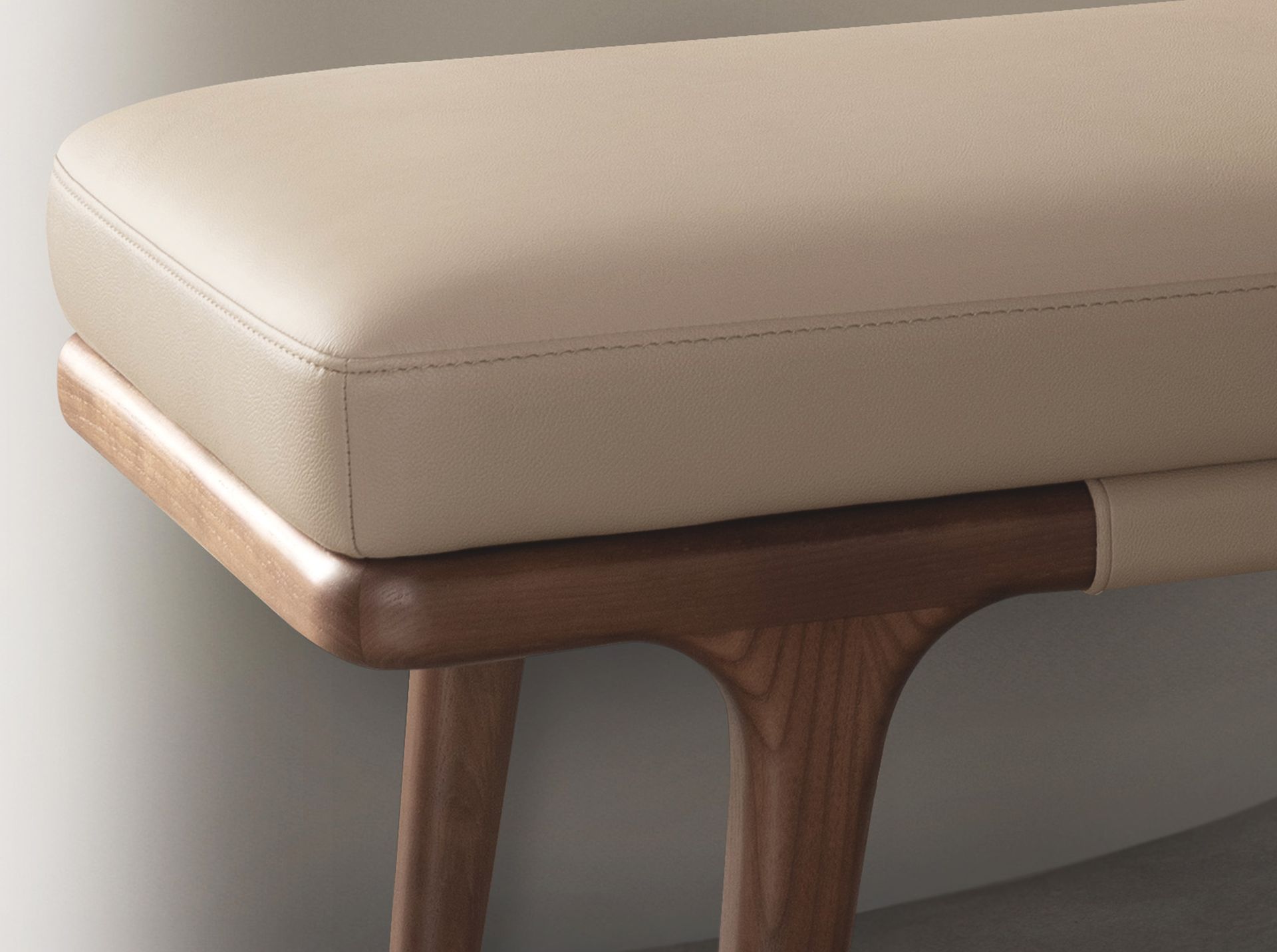 Mink leatherette  bench
