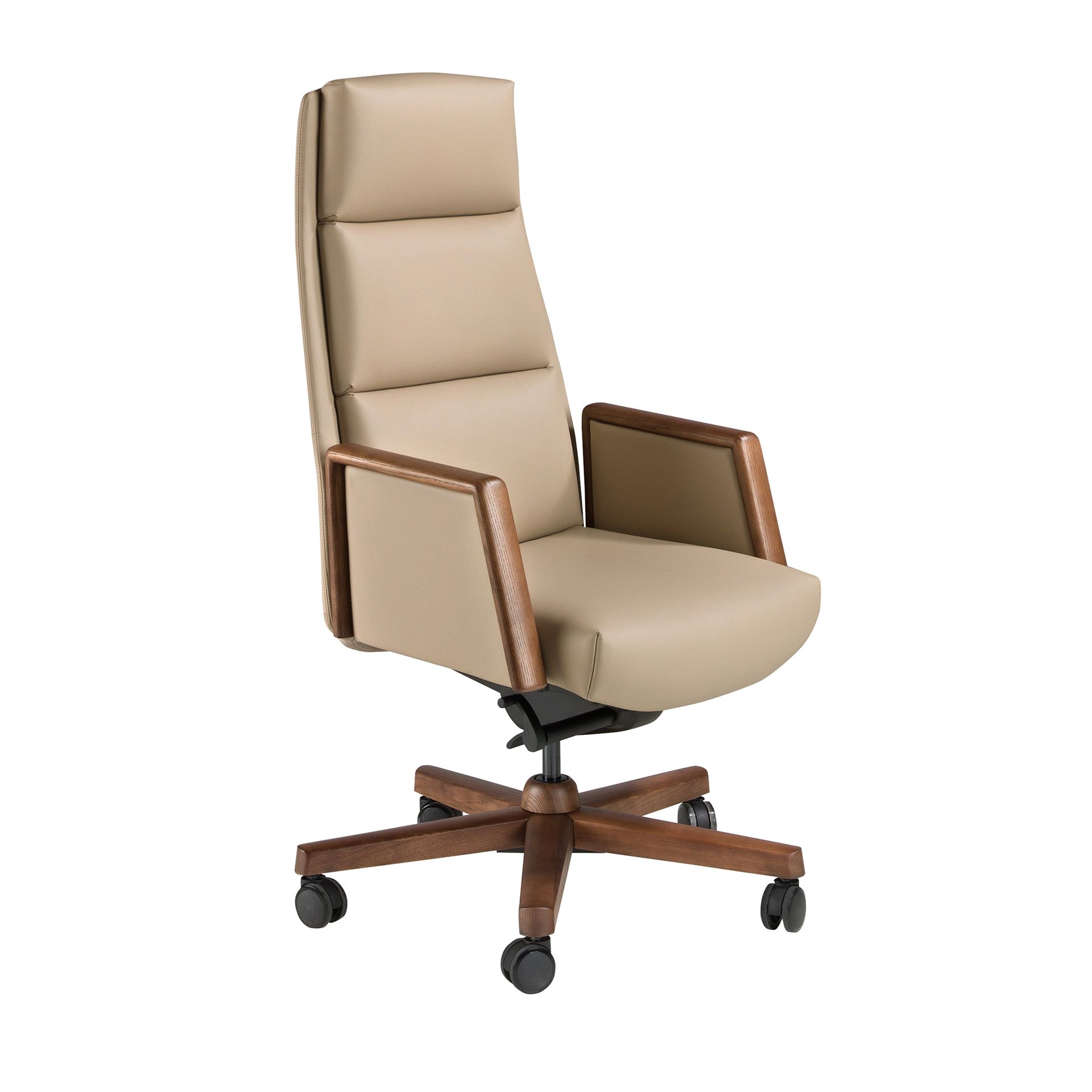 Mink leatherette Swivel Office Chair