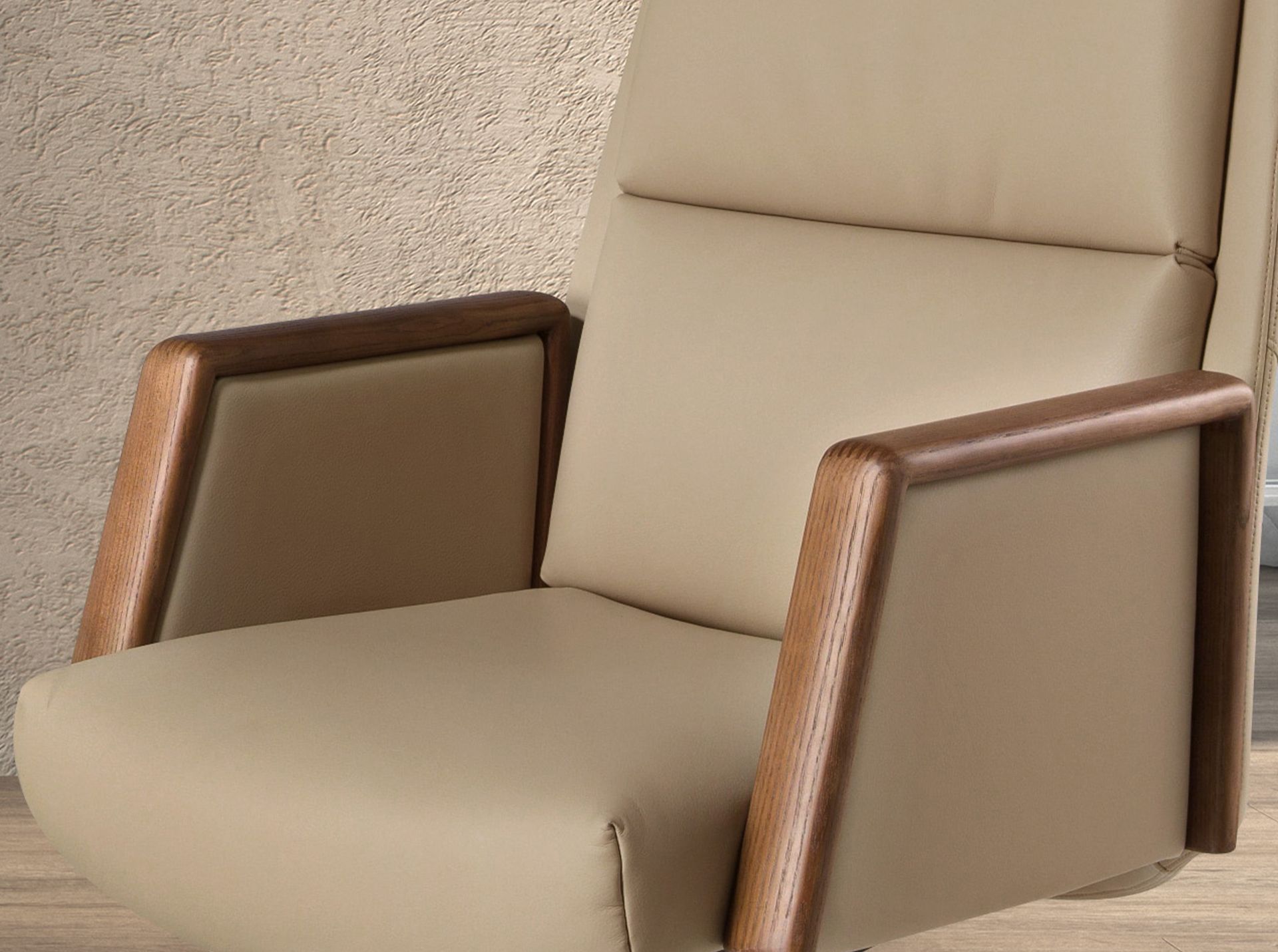 Mink leatherette Swivel Office Chair