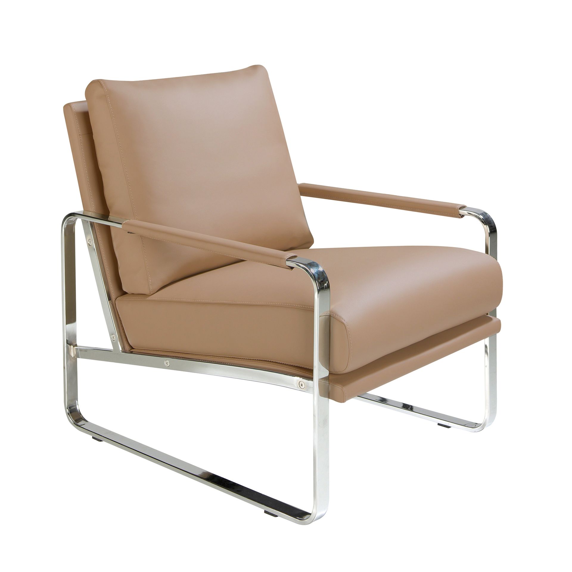 Mink leatherette armchair