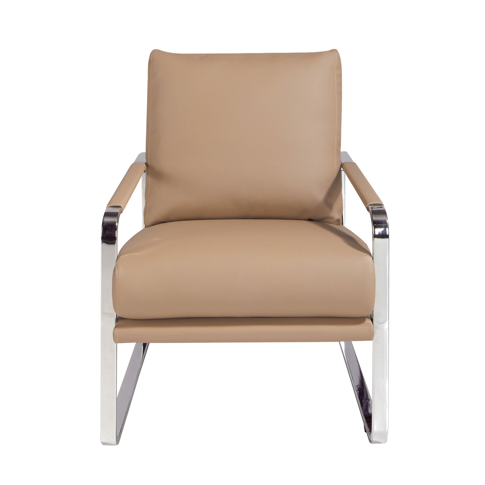 Mink leatherette armchair