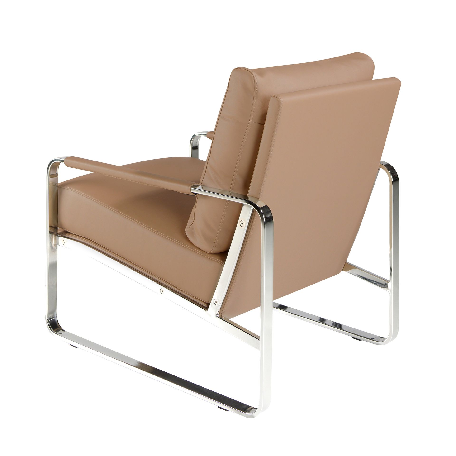 Mink leatherette armchair