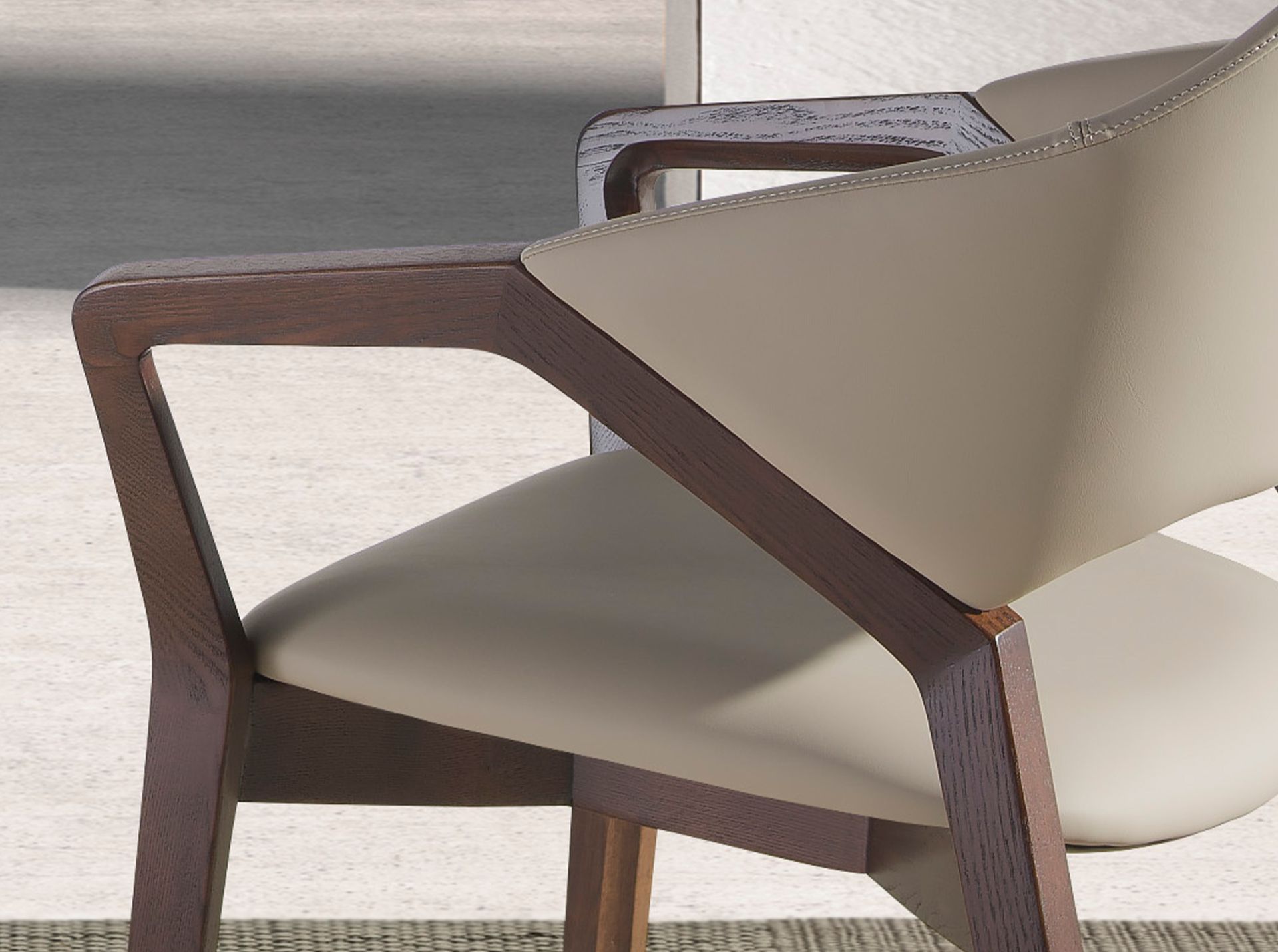 Mink leatherette chair