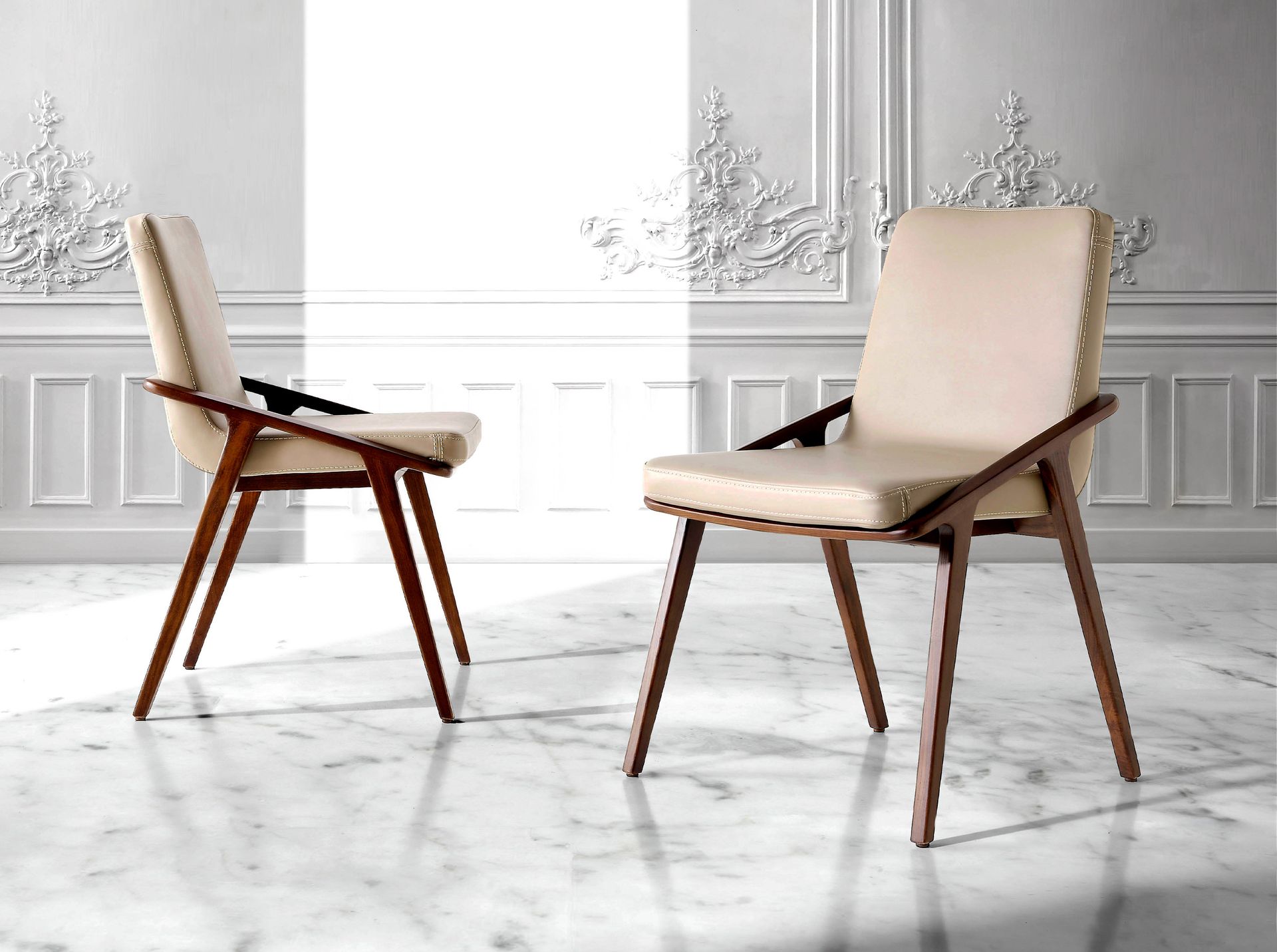 Mink leatherette chair