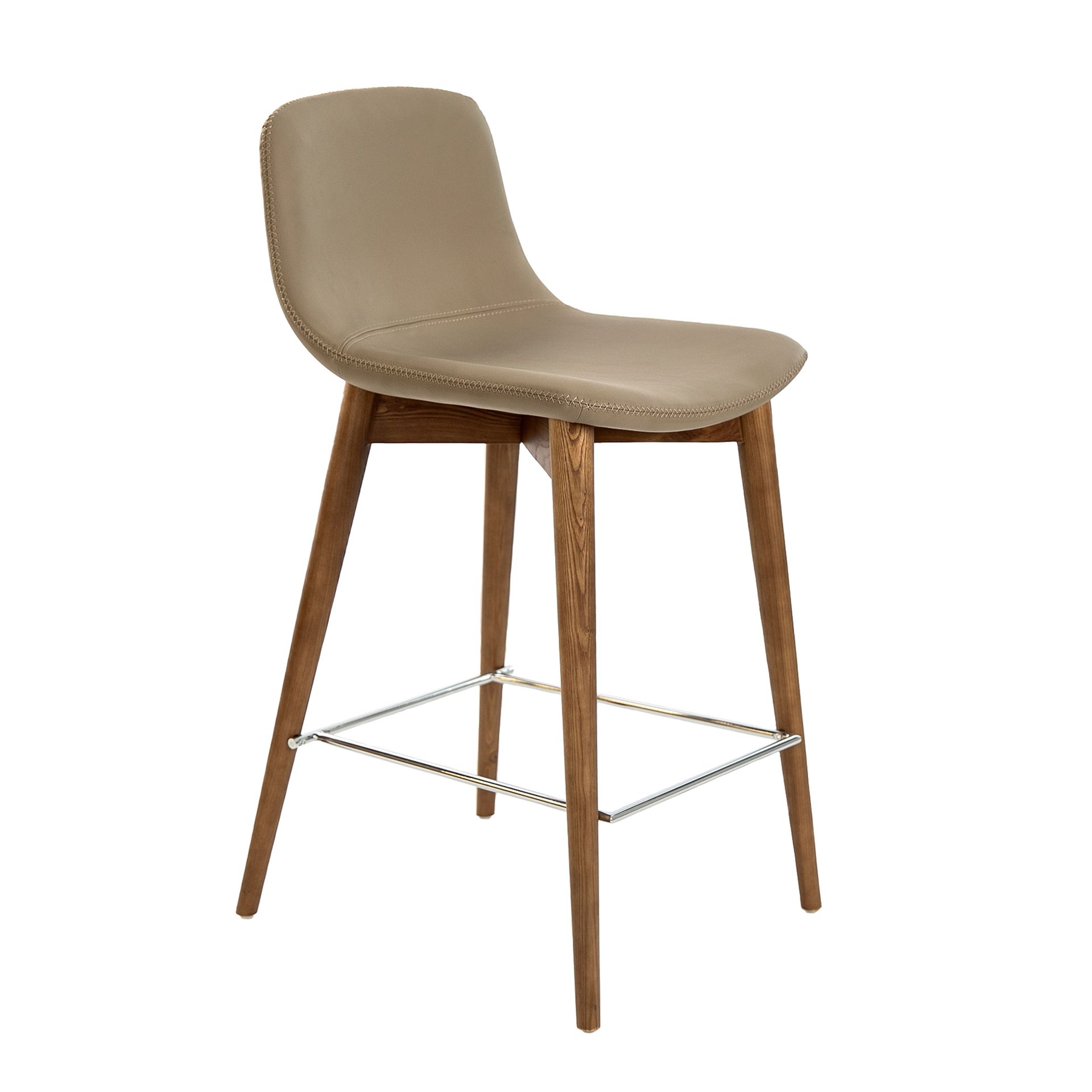 Mink leatherette stool
