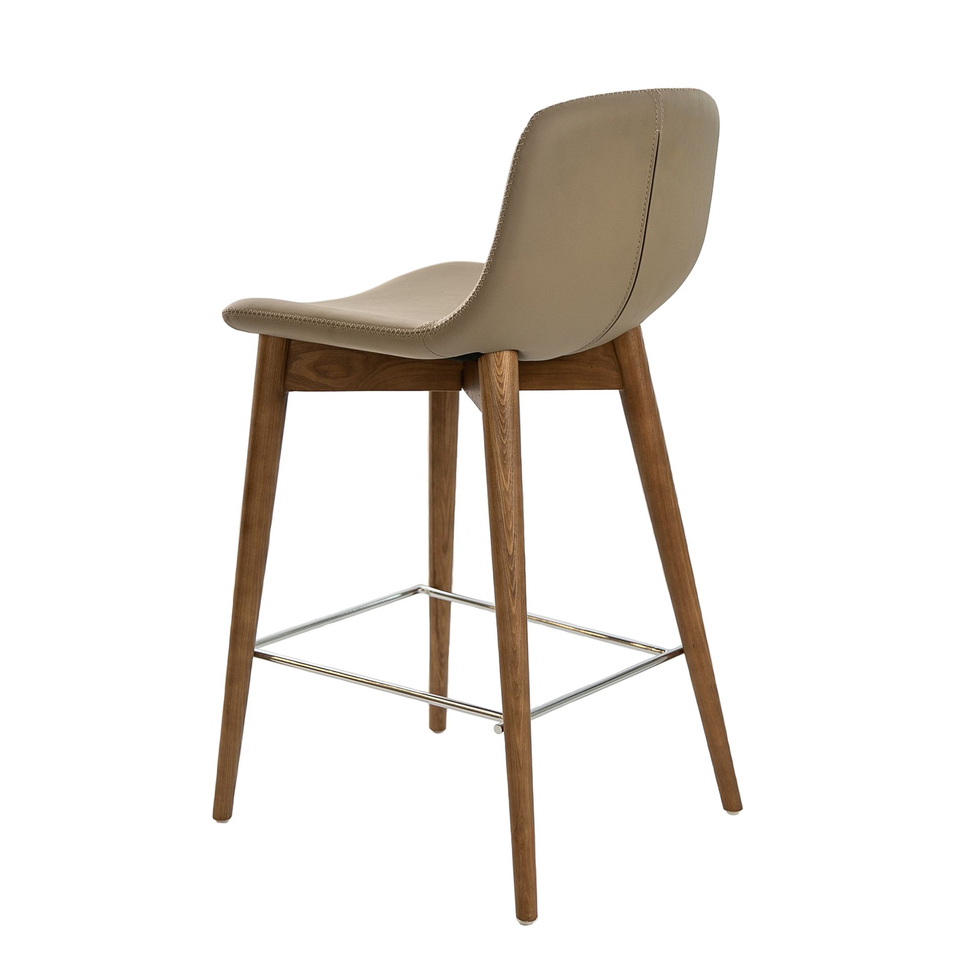 Mink leatherette stool