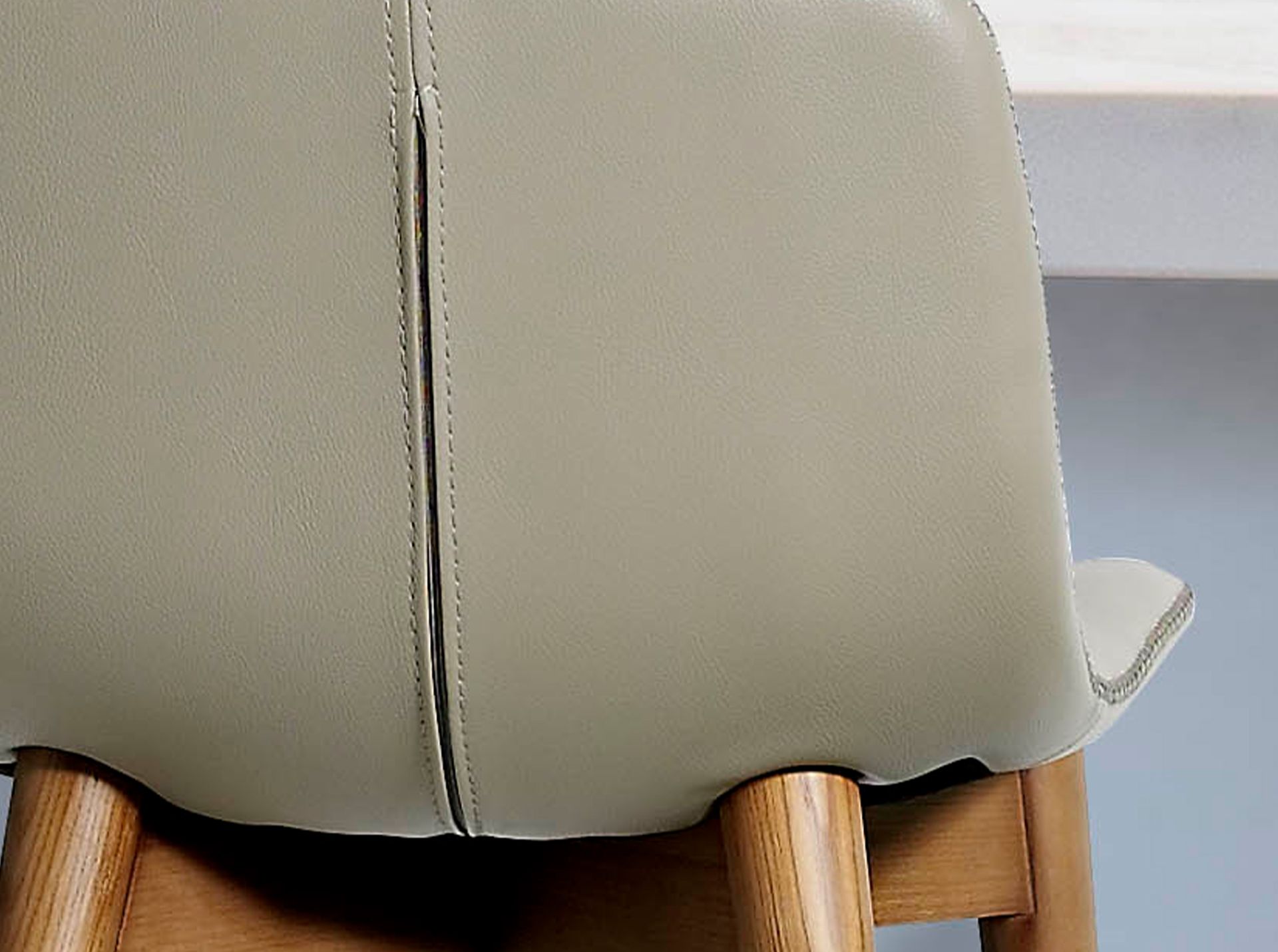 Mink leatherette stool