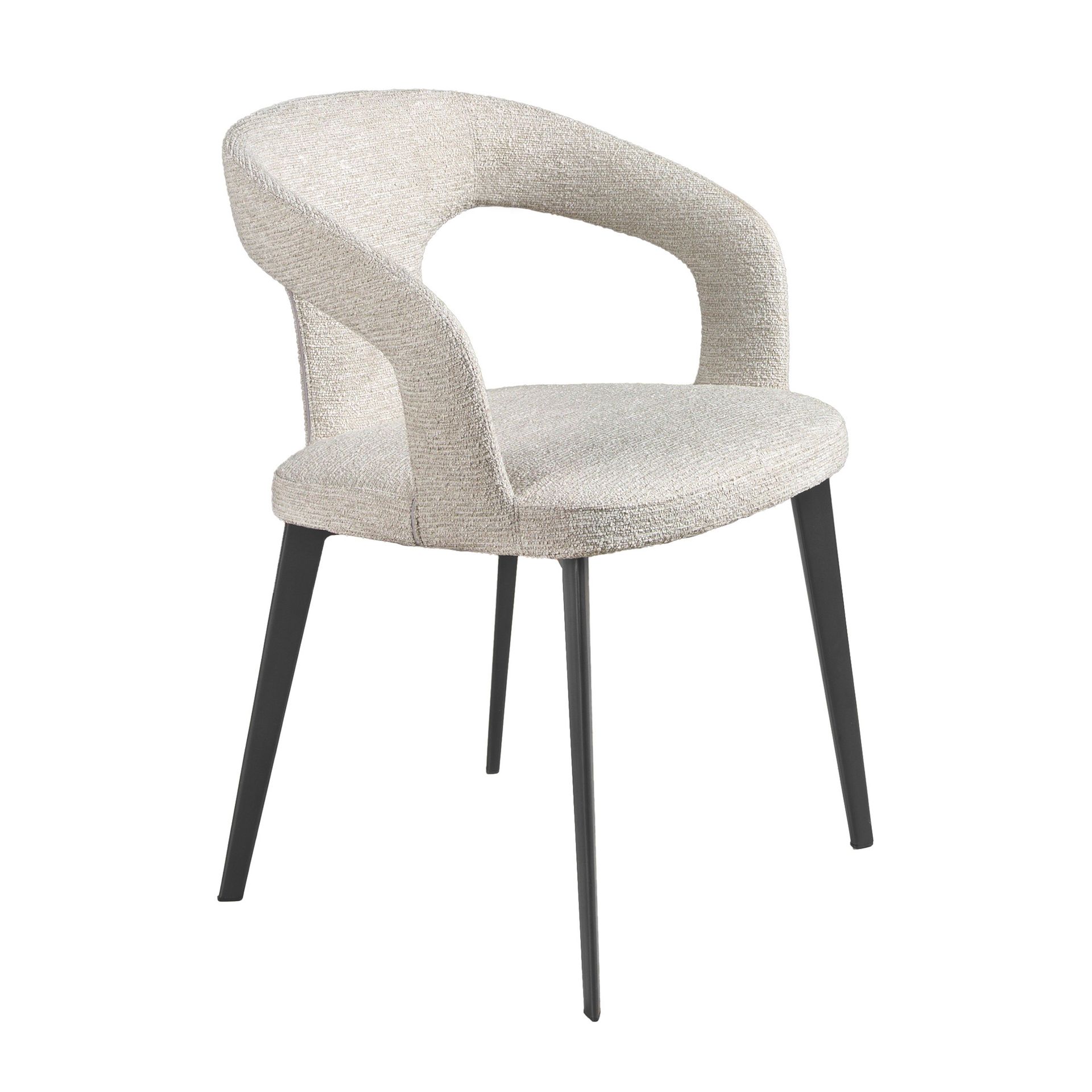 Off-white fabric chair