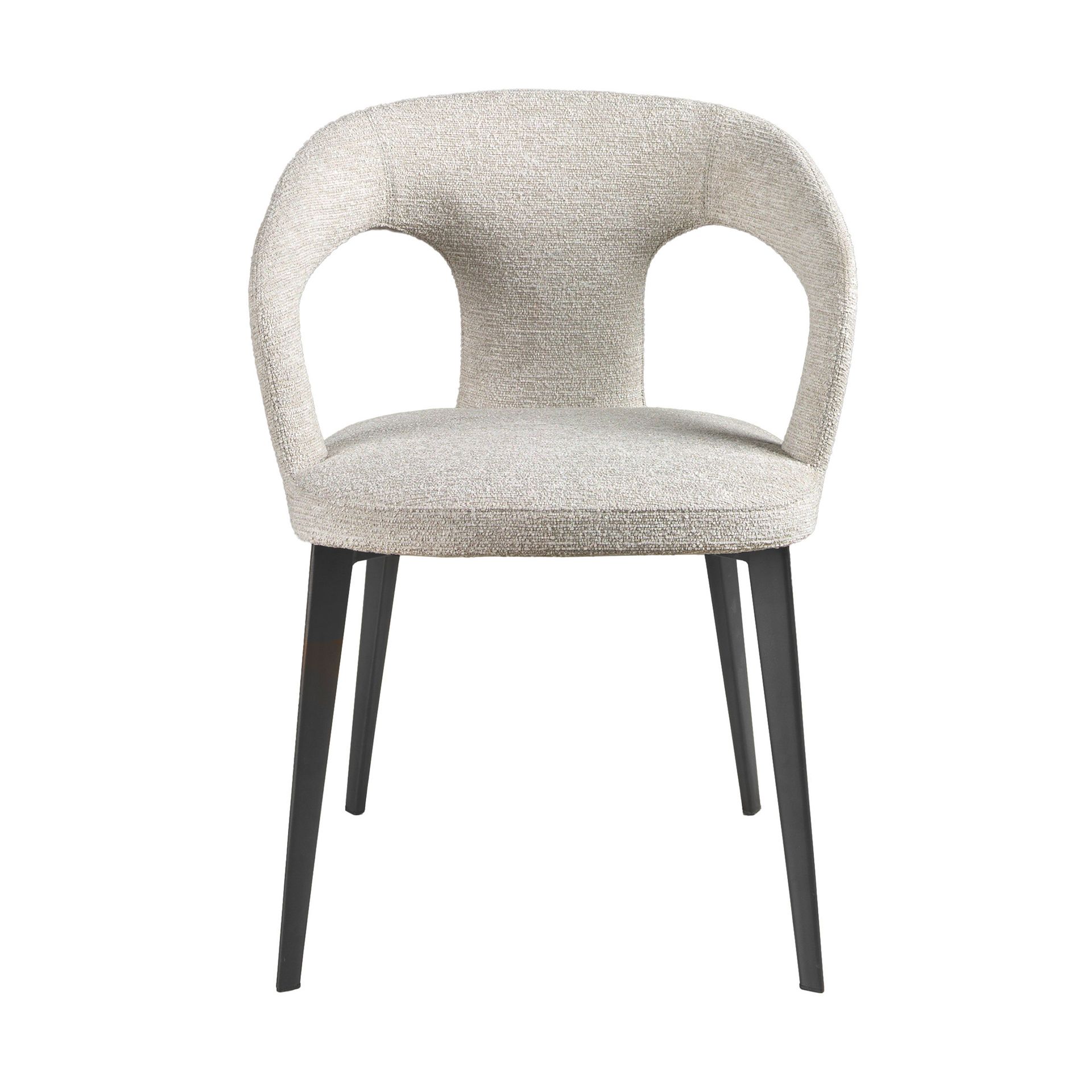 Off-white fabric chair