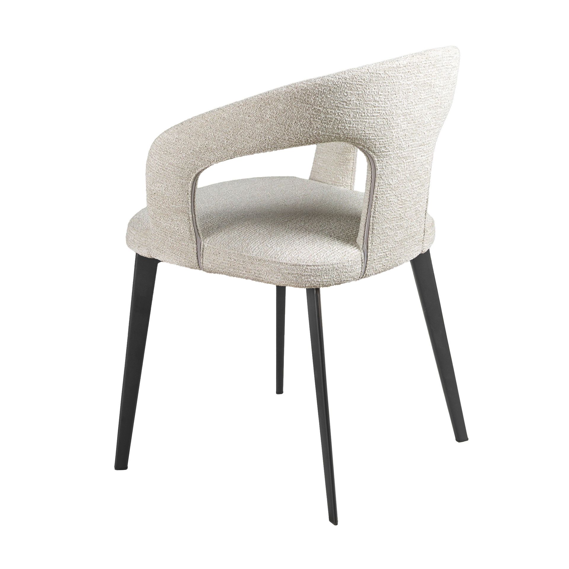 Off-white fabric chair