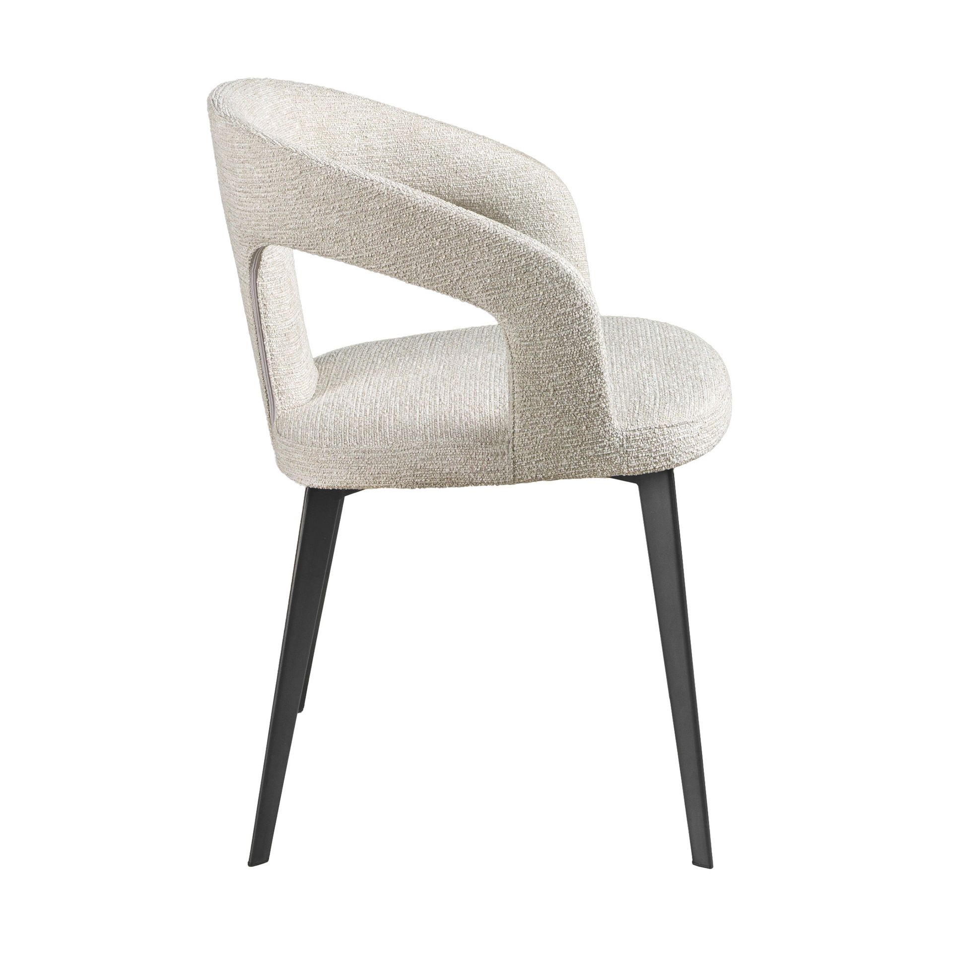 Off-white fabric chair