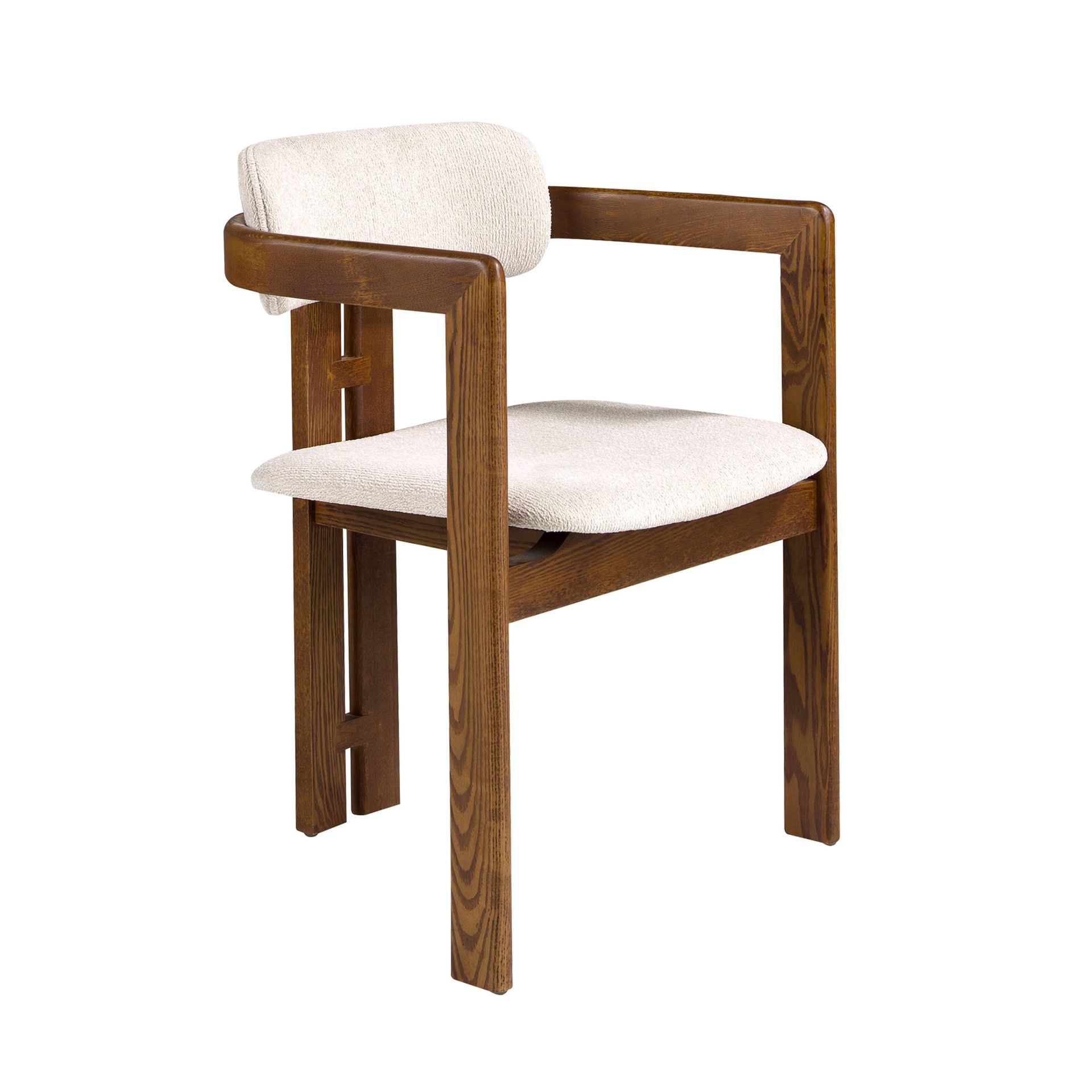 Off-white fabric chair