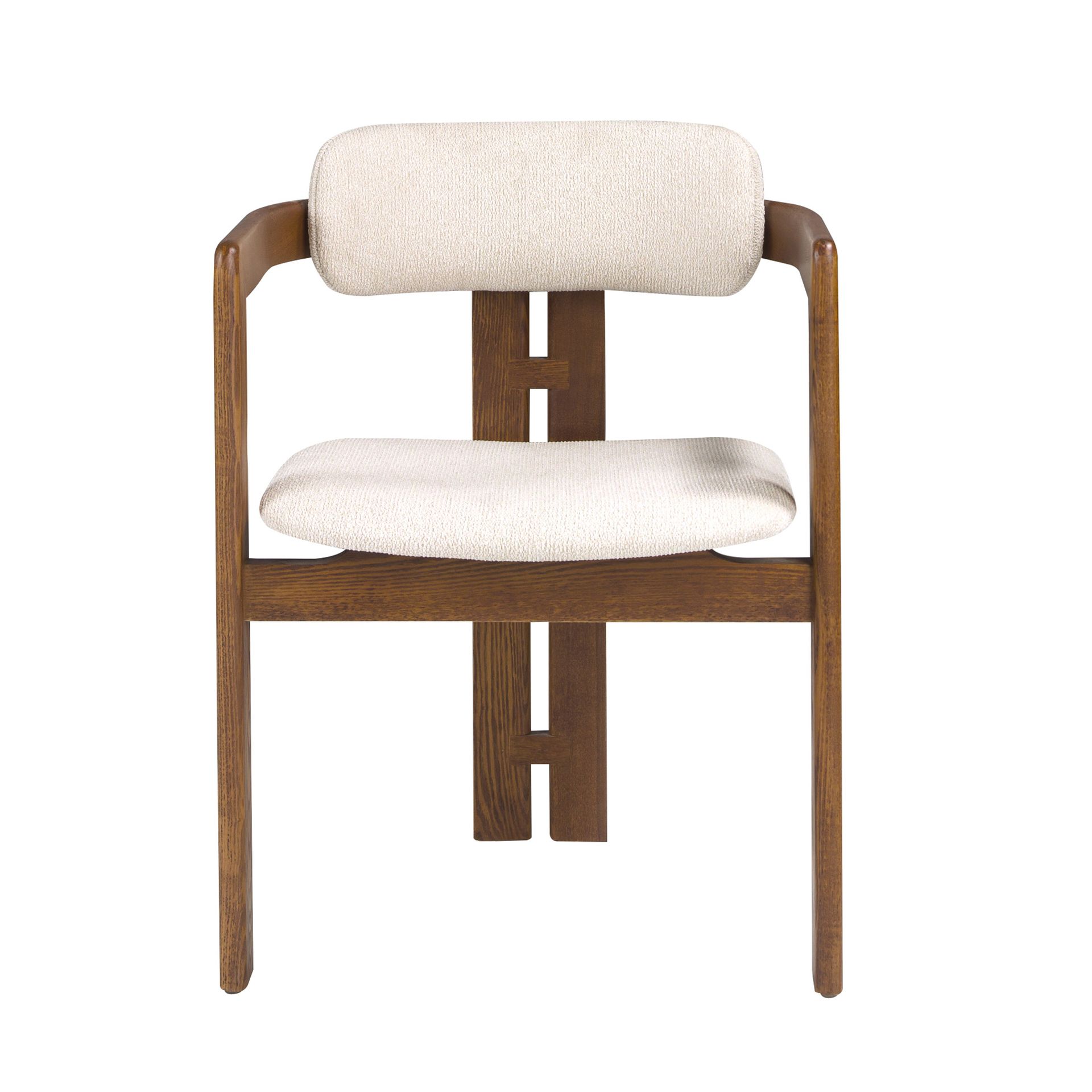 Off-white fabric chair