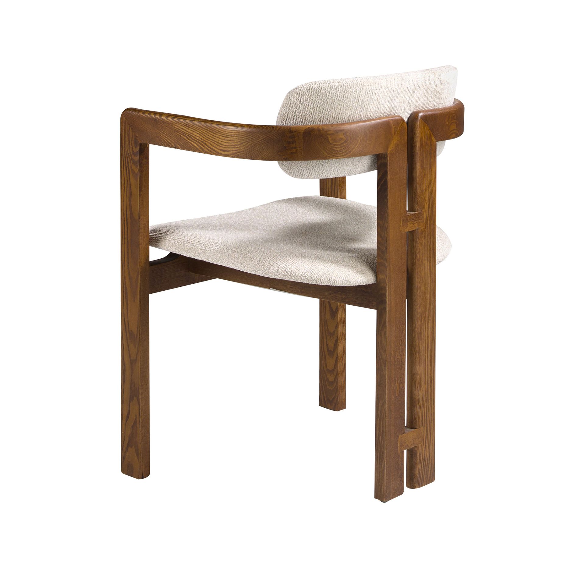Off-white fabric chair